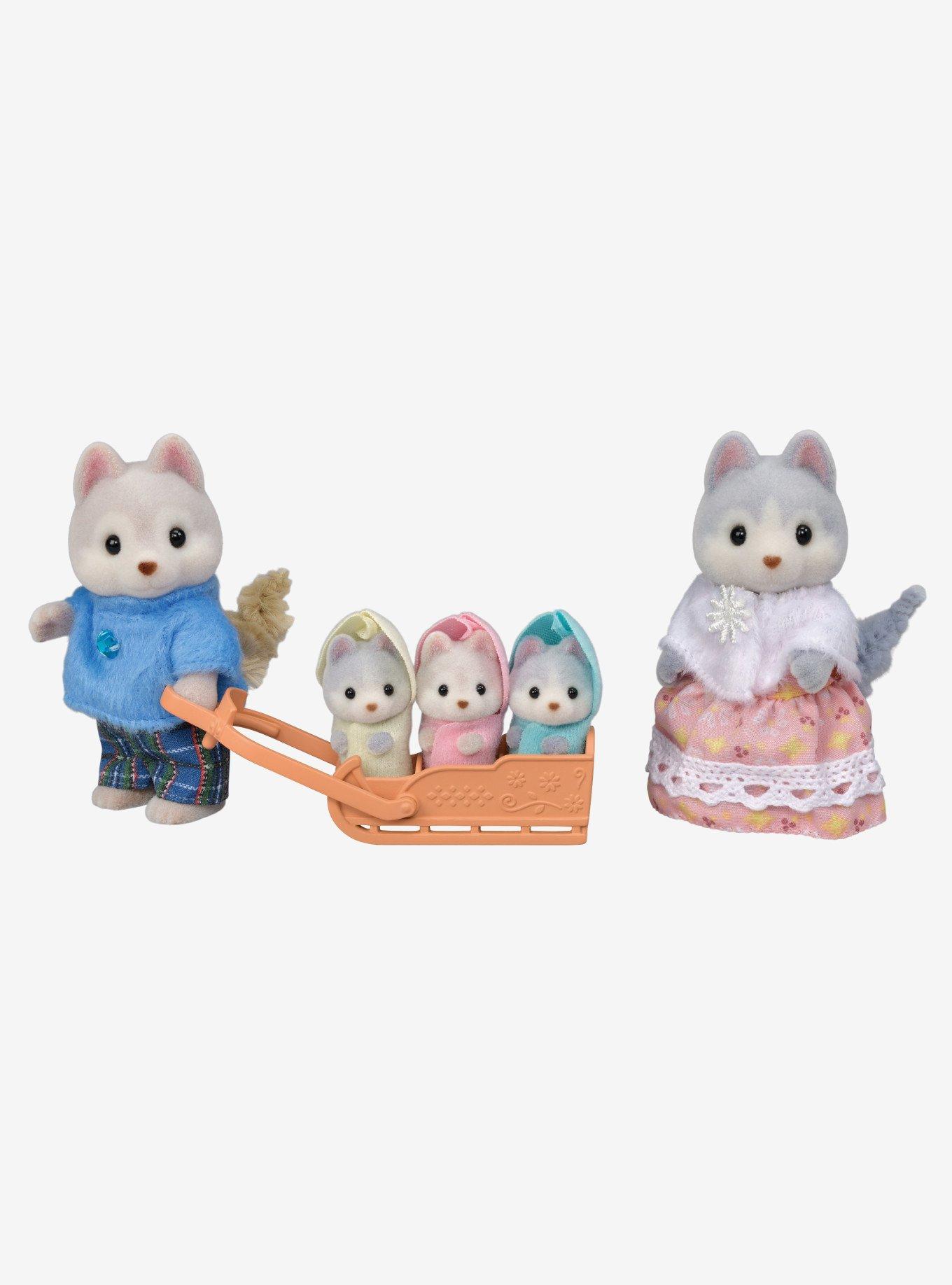 Calico Critters Husky Family Figure Set, , hi-res