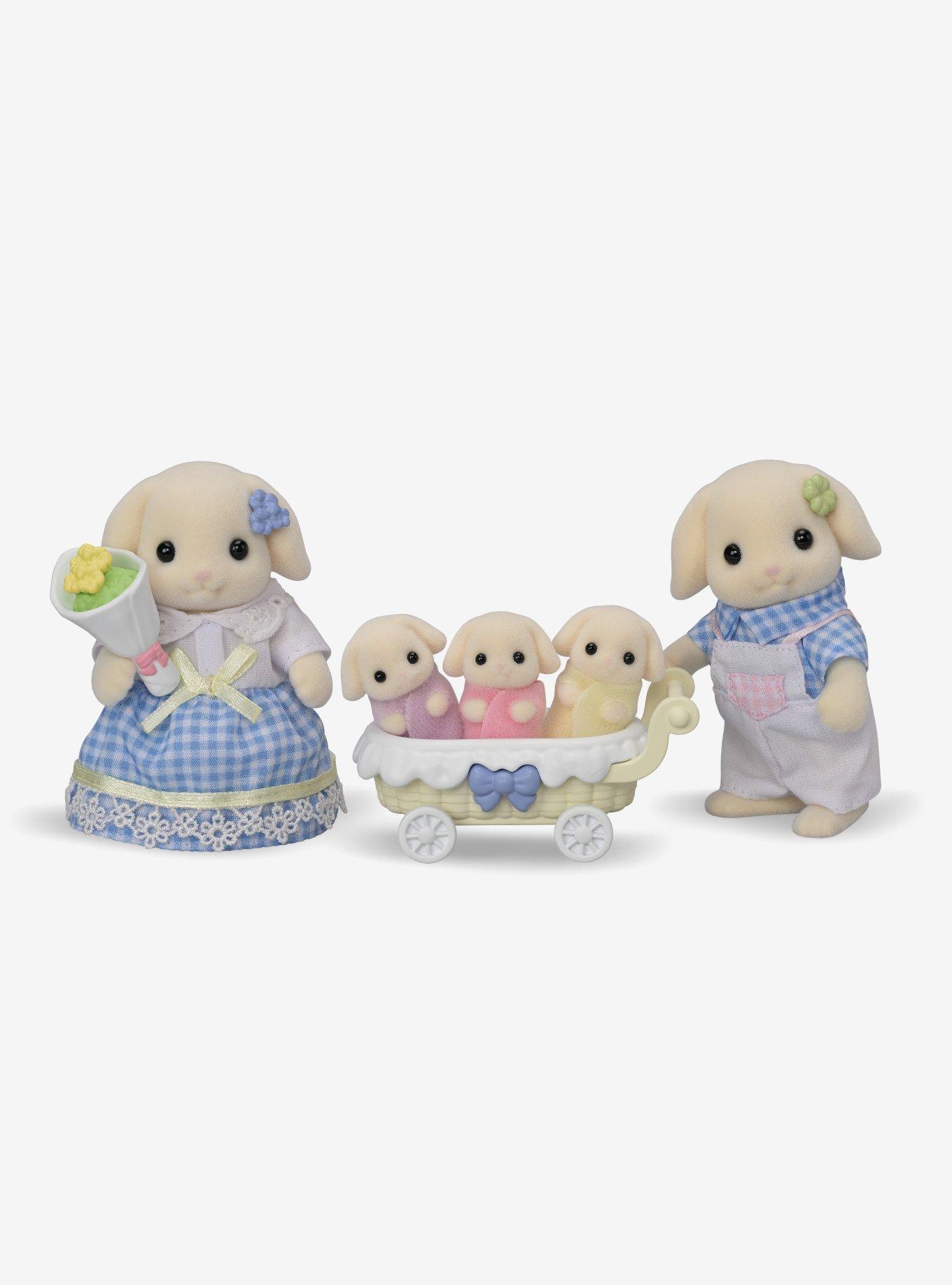 Calico Critters Flora Rabbit Family Figure Set, , hi-res