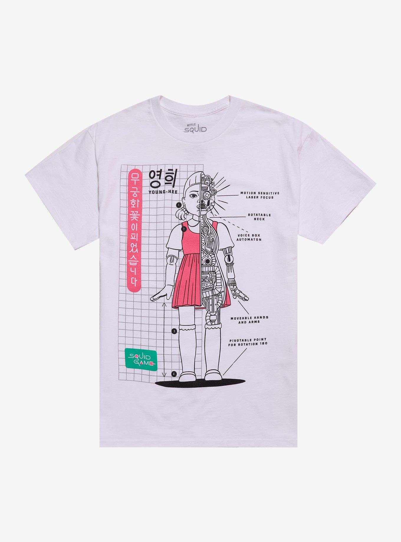Squid Game Red Light Green Light Doll Split T-Shirt, , hi-res