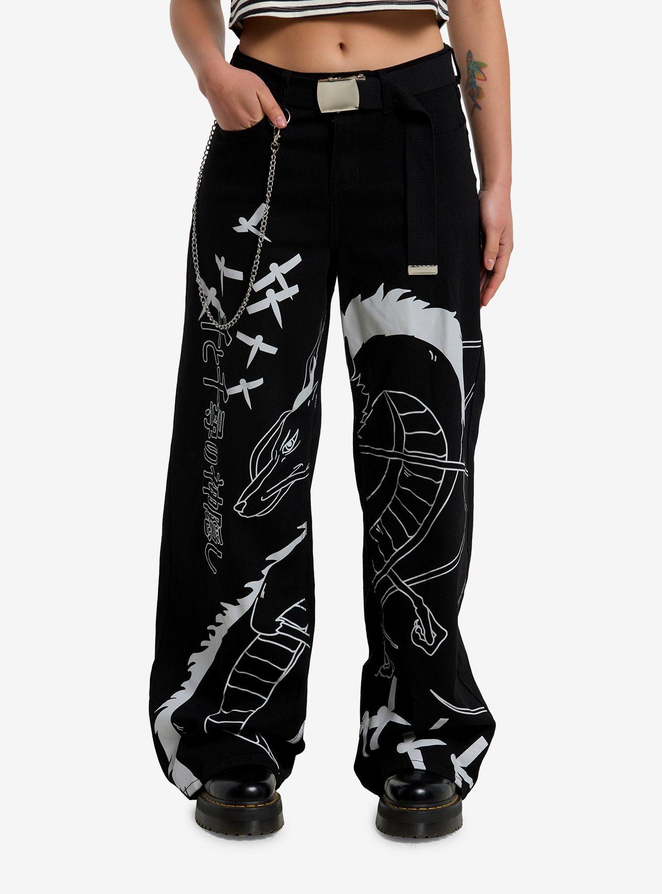 Her Universe Studio Ghibli® Spirited Away Haku Side Chain Pants With Belt, , hi-res