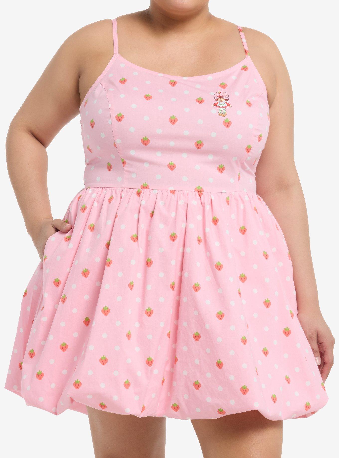 Strawberry Shortcake Cami Bubble Dress Plus Size, , hi-res