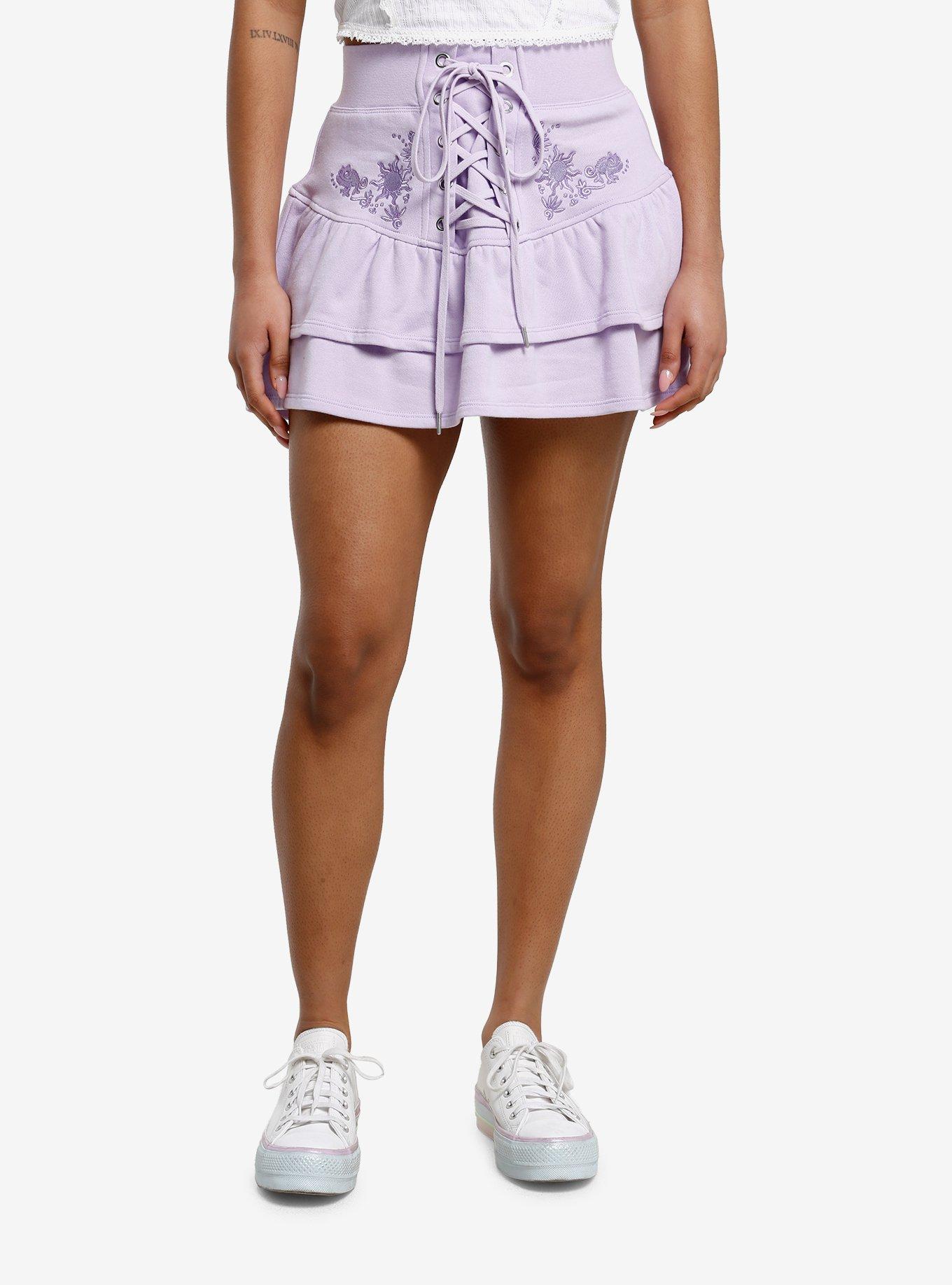 Her Universe Disney Tangled Lace-Up Tiered Skirt, , hi-res