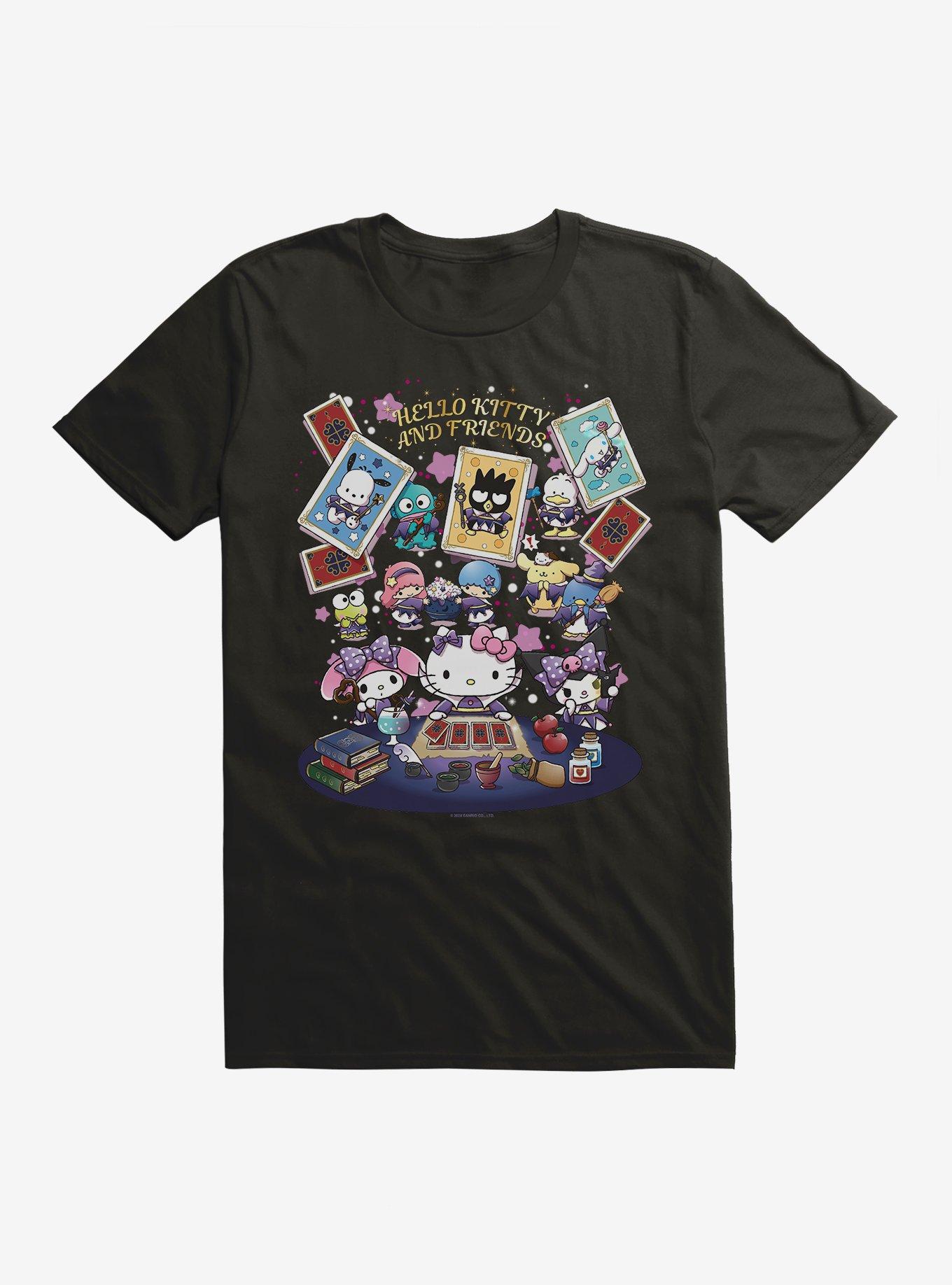 Hello Kitty And Friends Tarot Card Reading T-Shirt