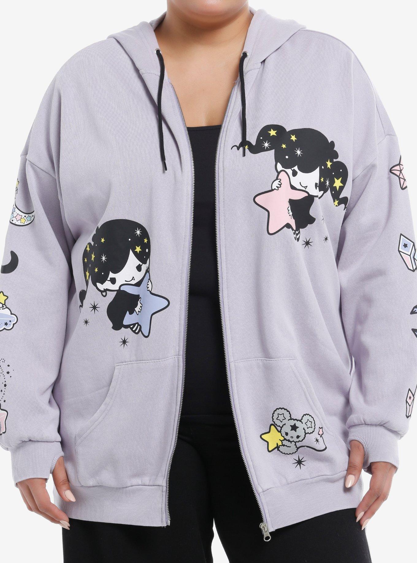 Magical Twin Comets Girls Oversized Hoodie Plus Size Hot Topic Exclusive, , hi-res