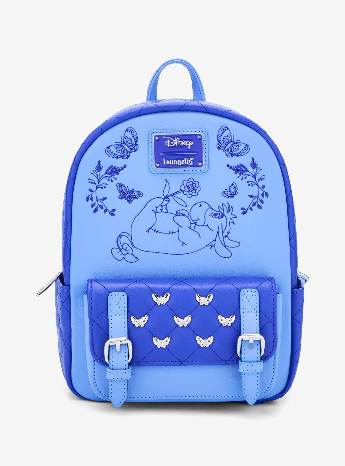 Loungefly Disney Winnie the Pooh Eeyore Embroidered Floral Mini Backpack, , hi-res