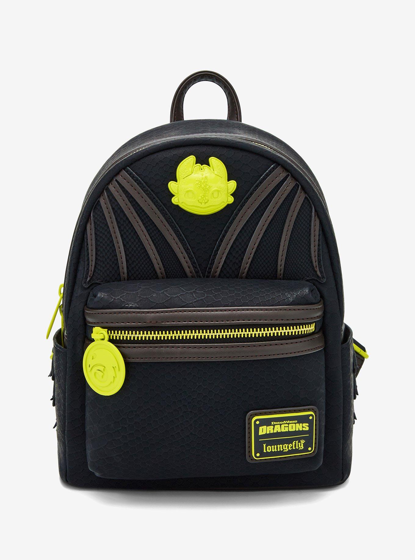 New Loungefly DreamWorks How To Train Your Dragon Toothless Floral Mini Backpack TOOTHLESS-COSPLAY-066.jpg main image 2
