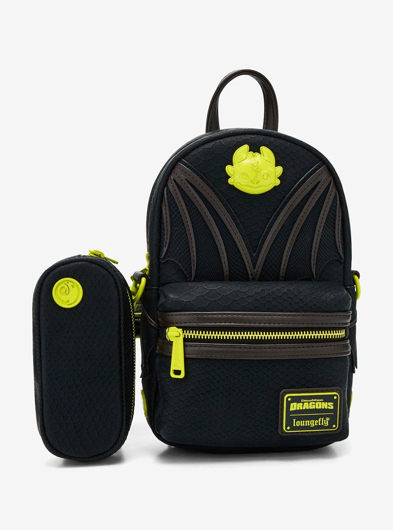 Loungefly DreamWorks How To Train Your Dragon Toothless Neon Crossbody Bag with Coin Purse, , hi-res
