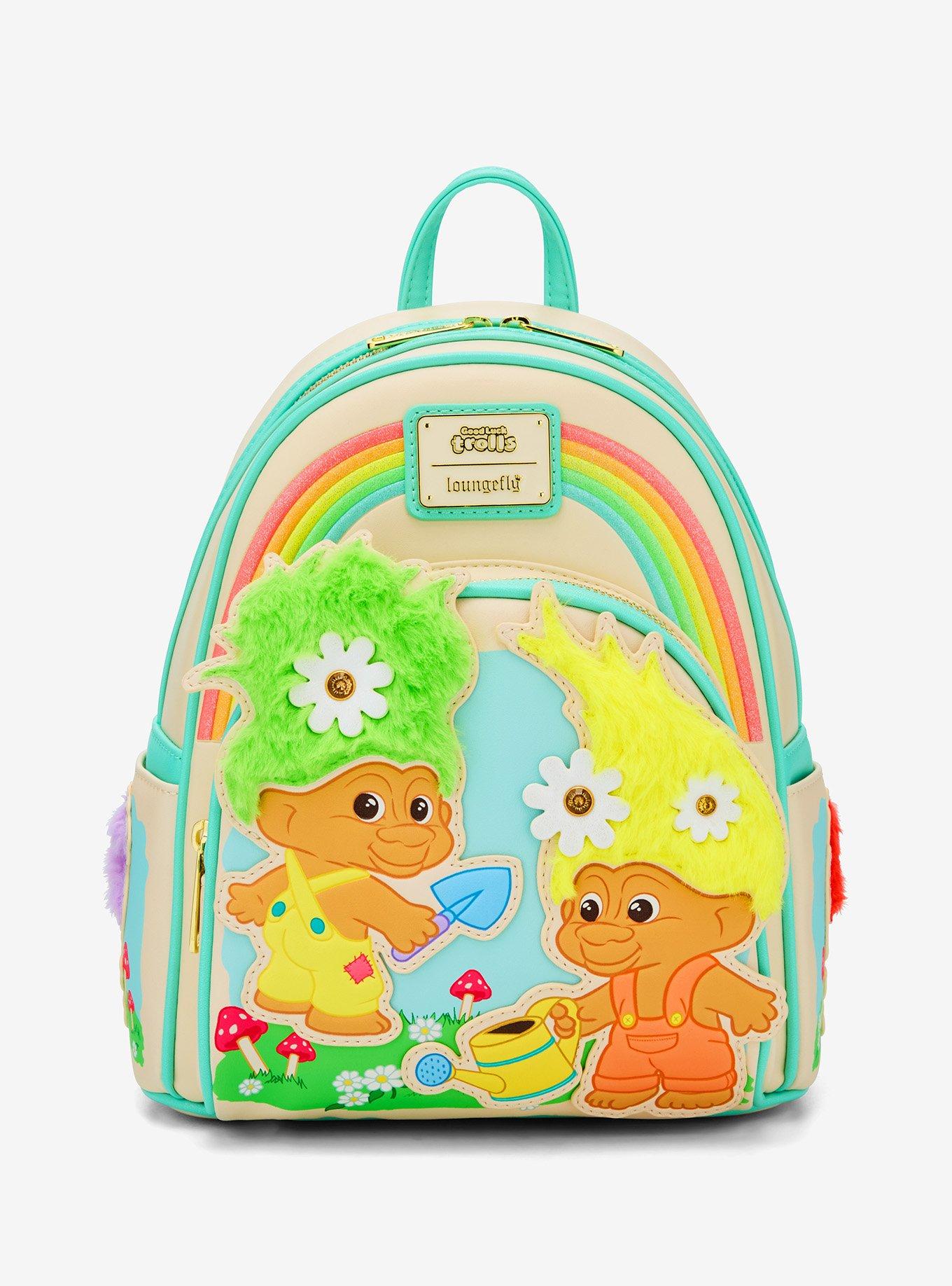 Loungefly Good Luck Trolls Rainbow Trolls Mini Backpack, , hi-res