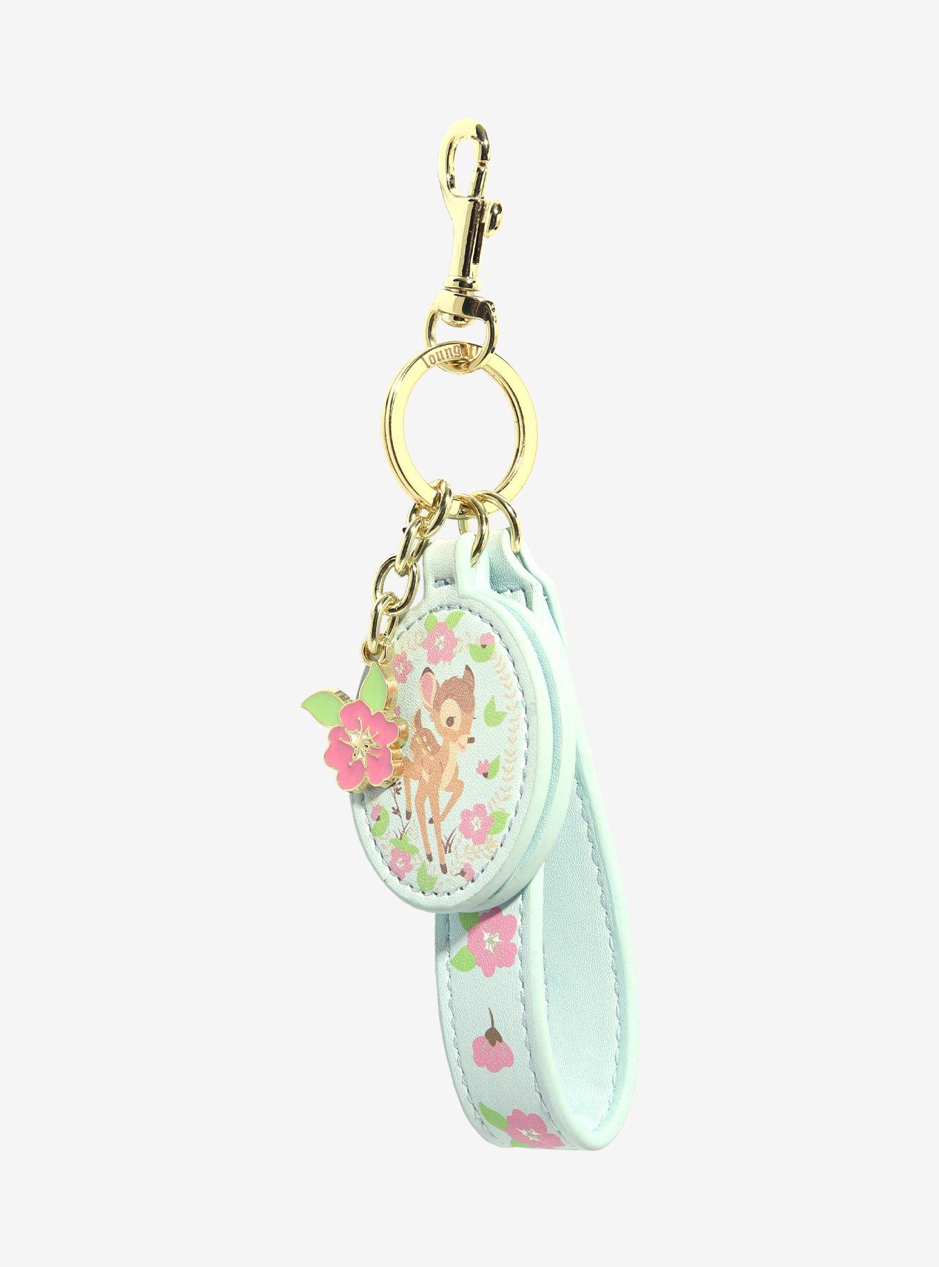 Loungefly Disney Bambi Floral Multi-Charm Mirror Keychain | BoxLunch