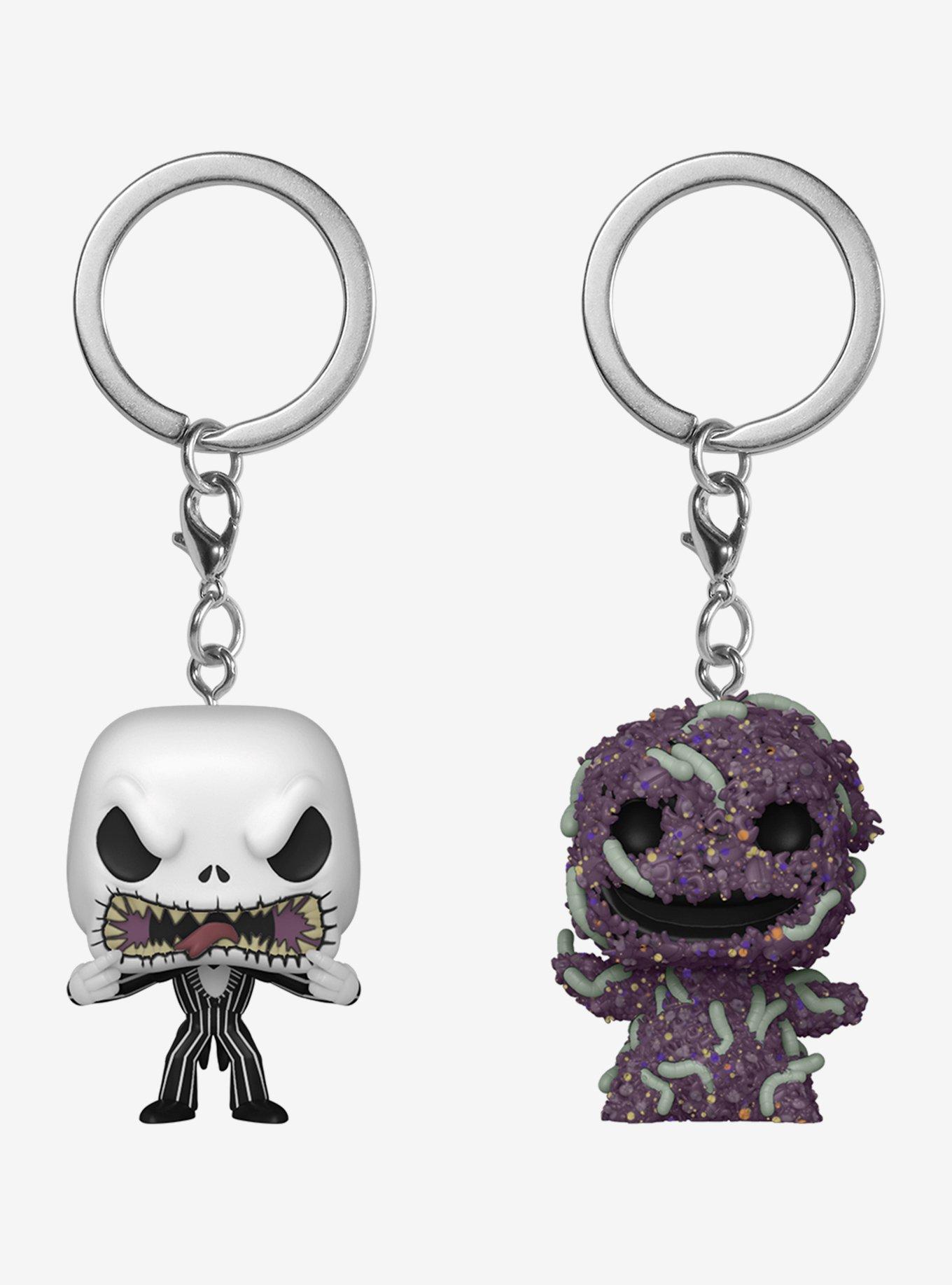Funko Pocket Pop! Disney The Nightmare Before Christmas Jack Skellington & Oogie Boogie Keychain Set, , hi-res
