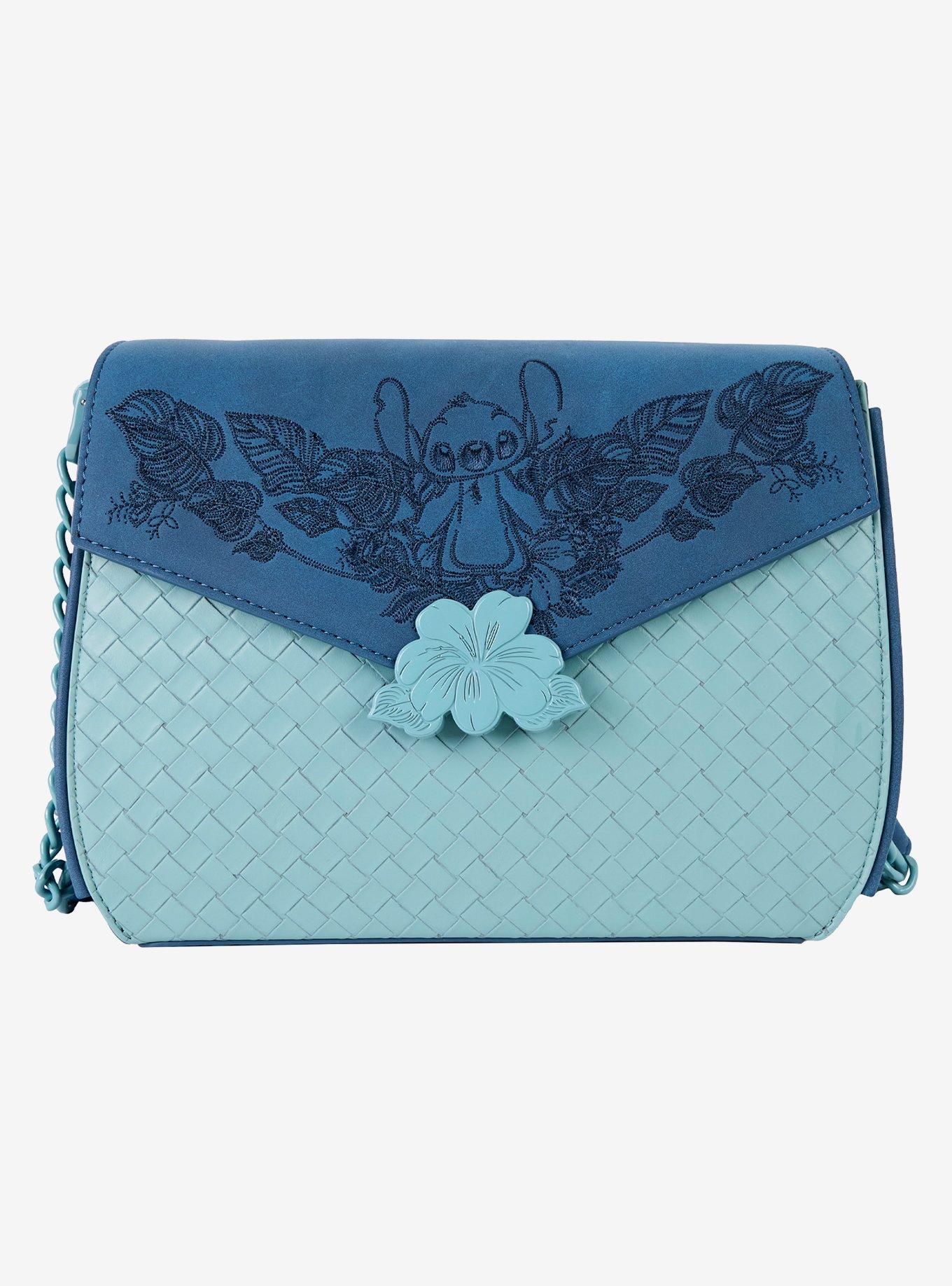 Loungefly Disney Lilo & Stitch Floral Embroidered Crossbody Bag, , hi-res