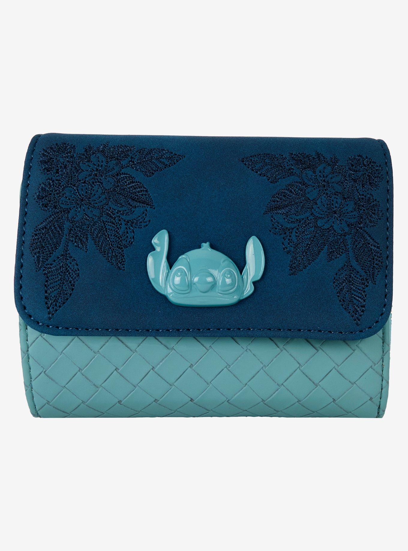 Loungefly Disney Lilo & Stitch Floral Embroidered Wallet, , hi-res