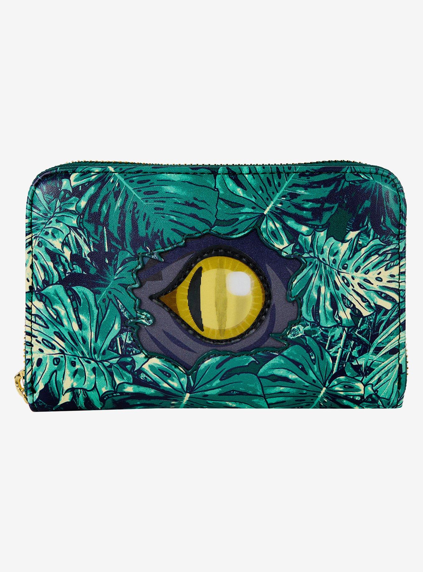 Loungefly Jurassic World Velociraptor Eye Lenticular Small Zip Wallet, , hi-res