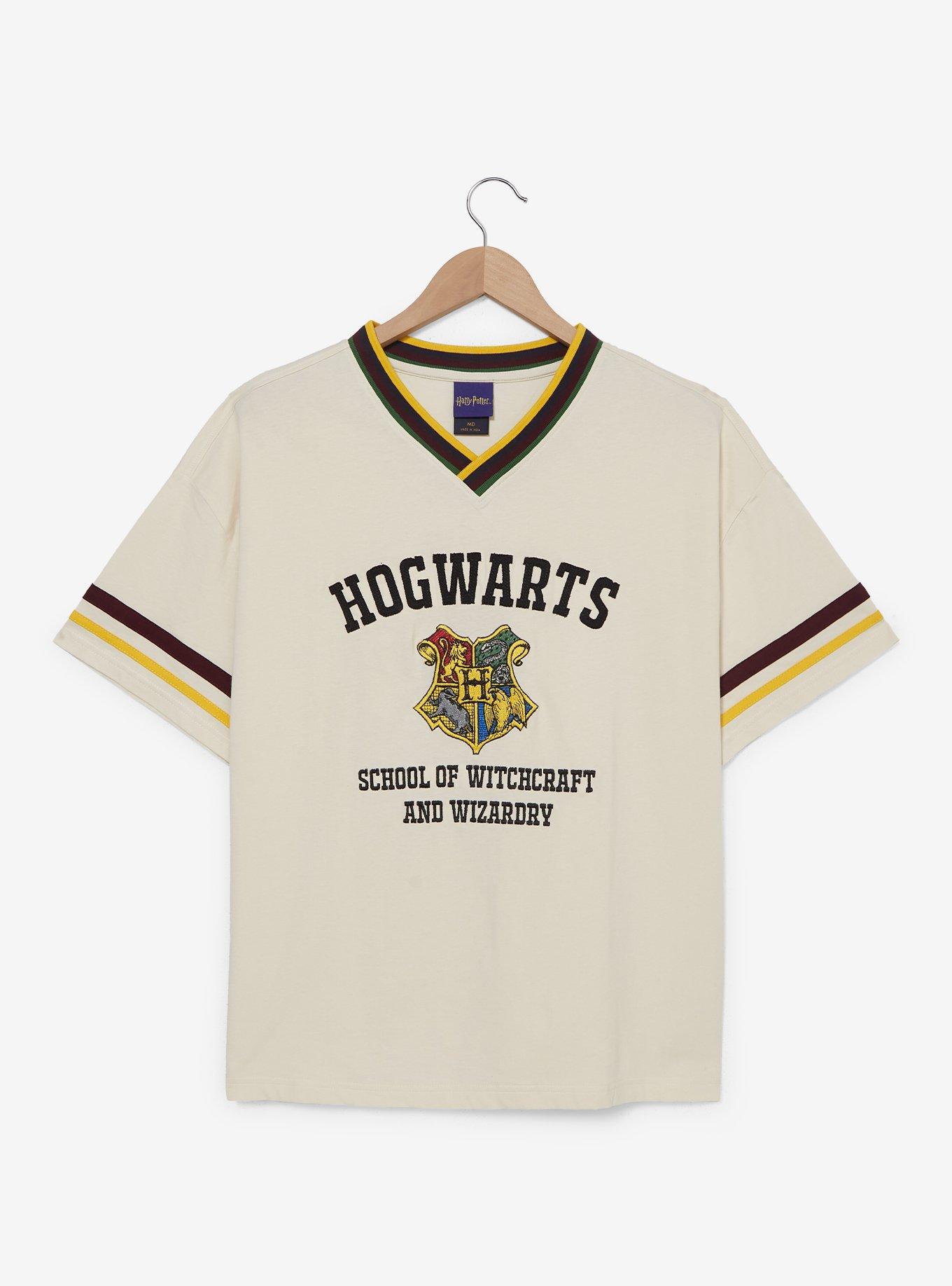 Harry Potter Hogwarts Crest Embroidered T-Shirt - BoxLunch Exclusive