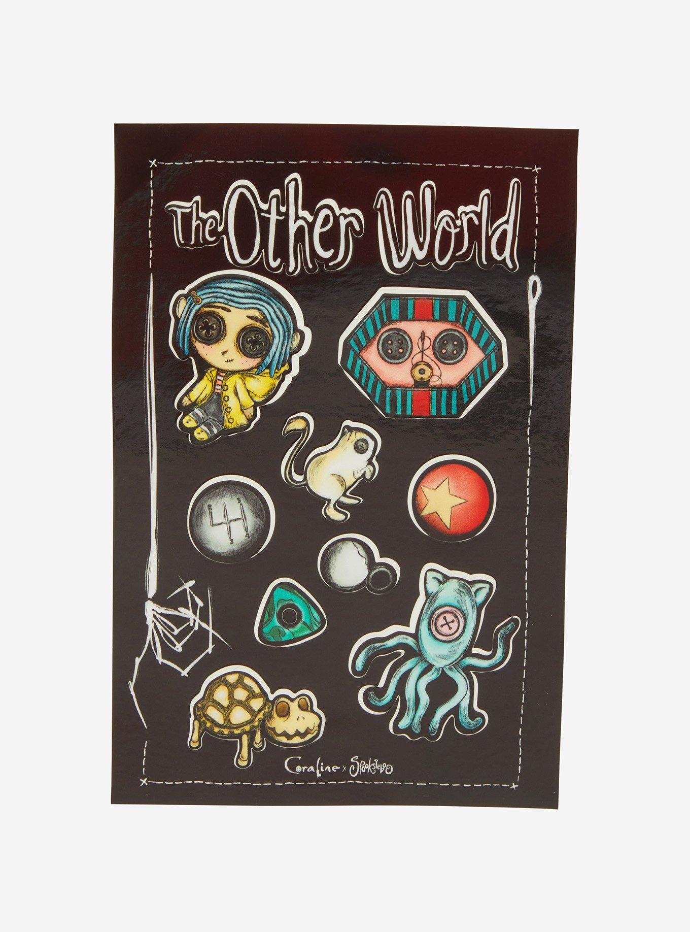 Coraline X Spooksieboo The Other World Sticker Sheet, , hi-res