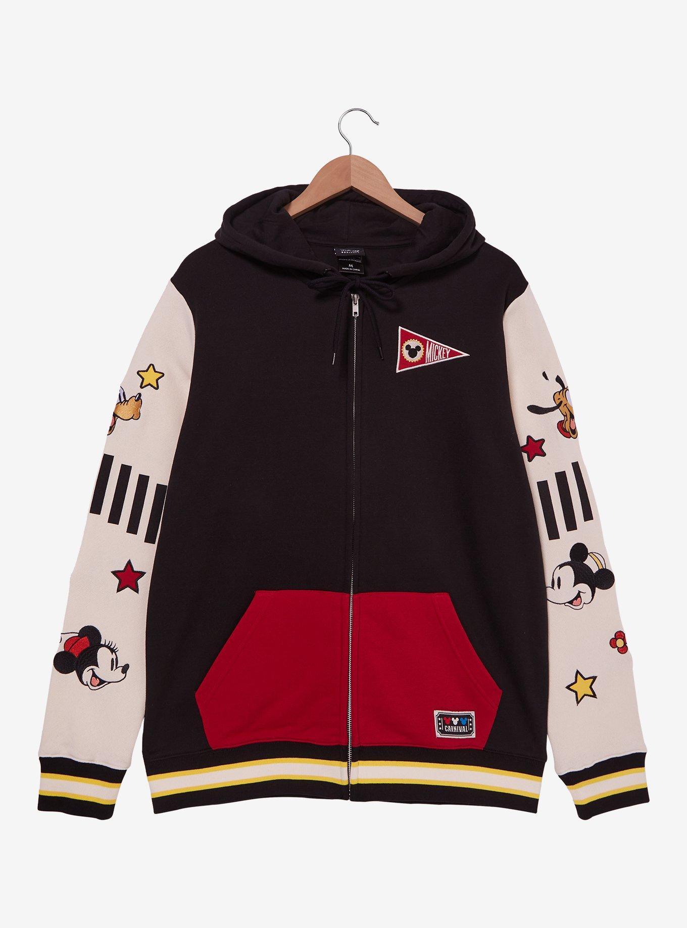 Disney Mickey Mouse & Friends Carnival Icons Zippered Hoodie - BoxLunch Exclusive, , hi-res