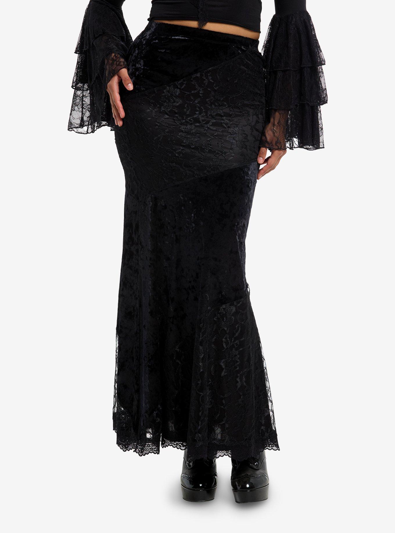 ★RAIVE★ Mermaid Midi Skirt in Black VW4AS32810 Mermaid Midi Skirt in Black VW4AS328-10 - 레이브