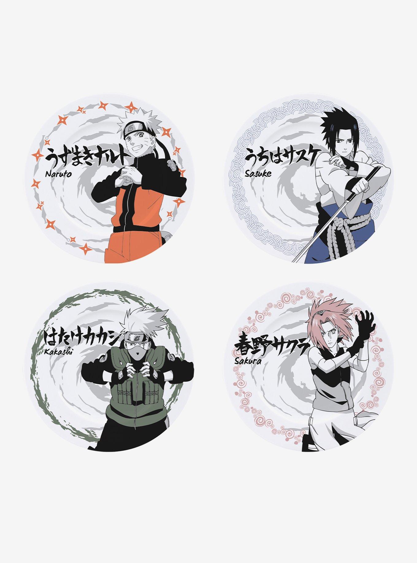 Naruto Shippuden Set of 4 Plates, , hi-res