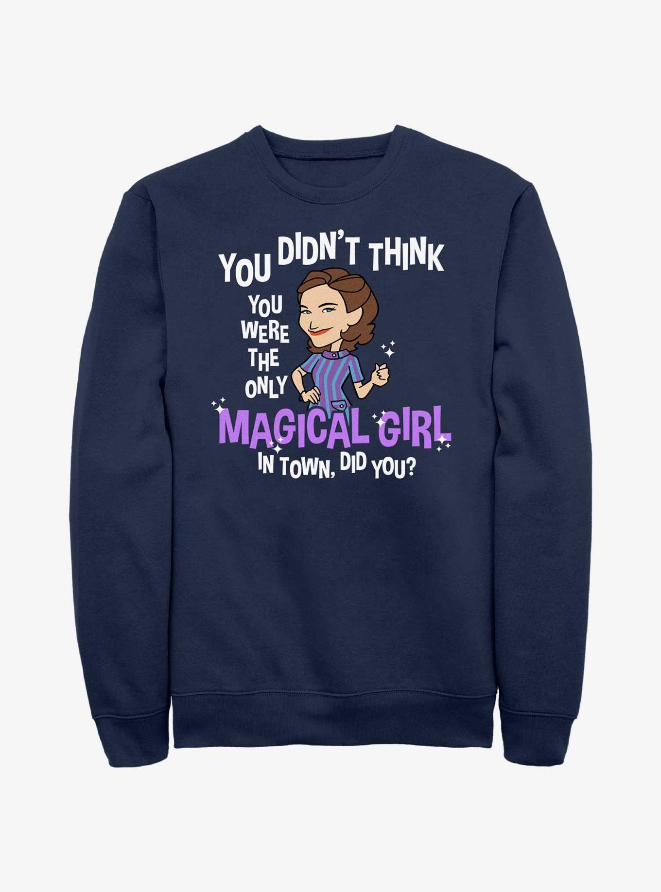 Marvel WandaVision The Only Magical Girl Sweatshirt, NAVY, hi-res