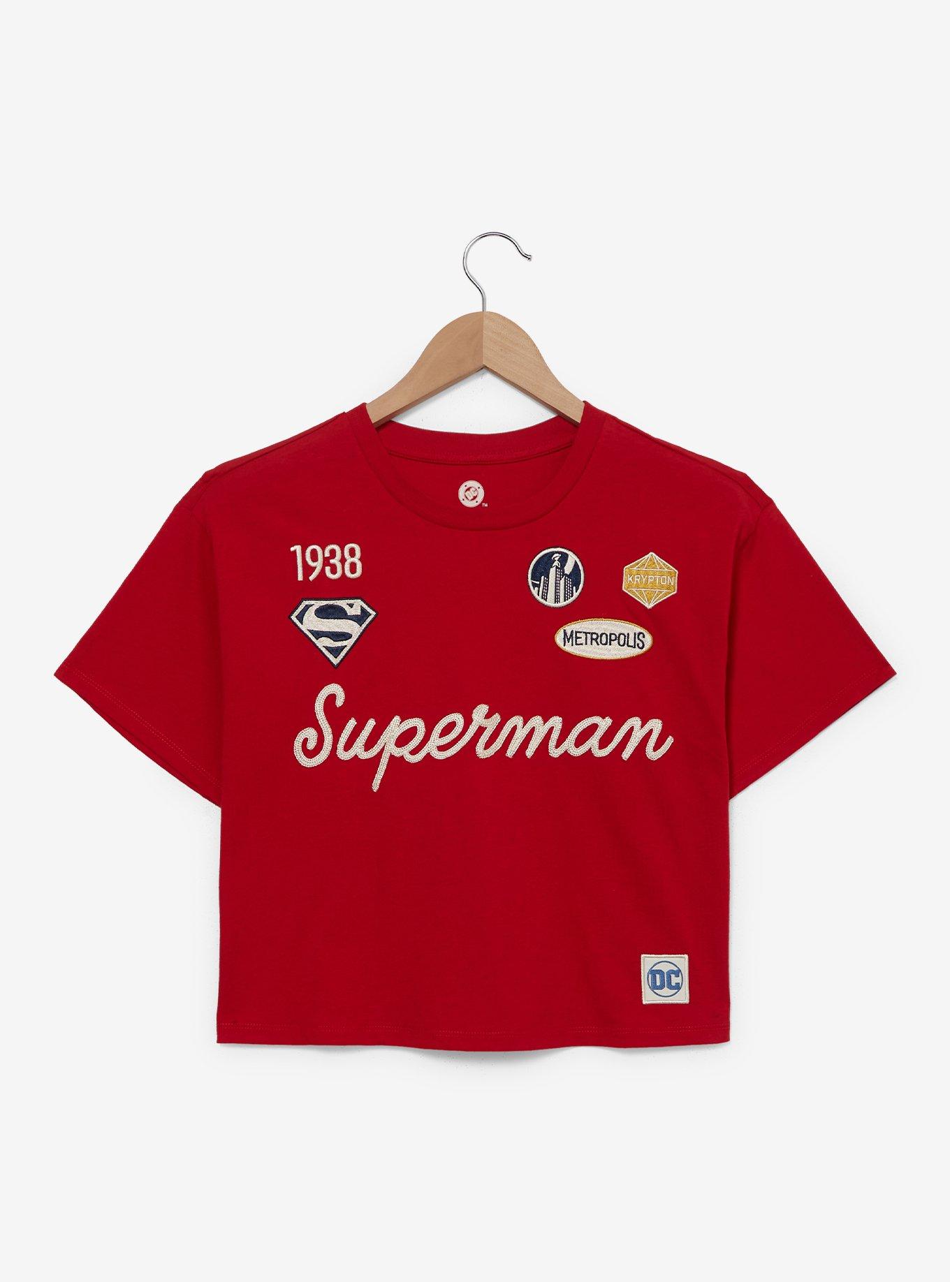 DC Comics Superman Patches Women's Cropped T-Shirt