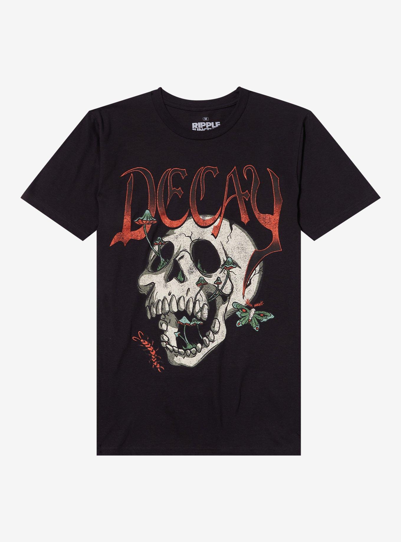 Decay Skull Mushrooms Relaxed Fit Girls T-Shirt, , hi-res
