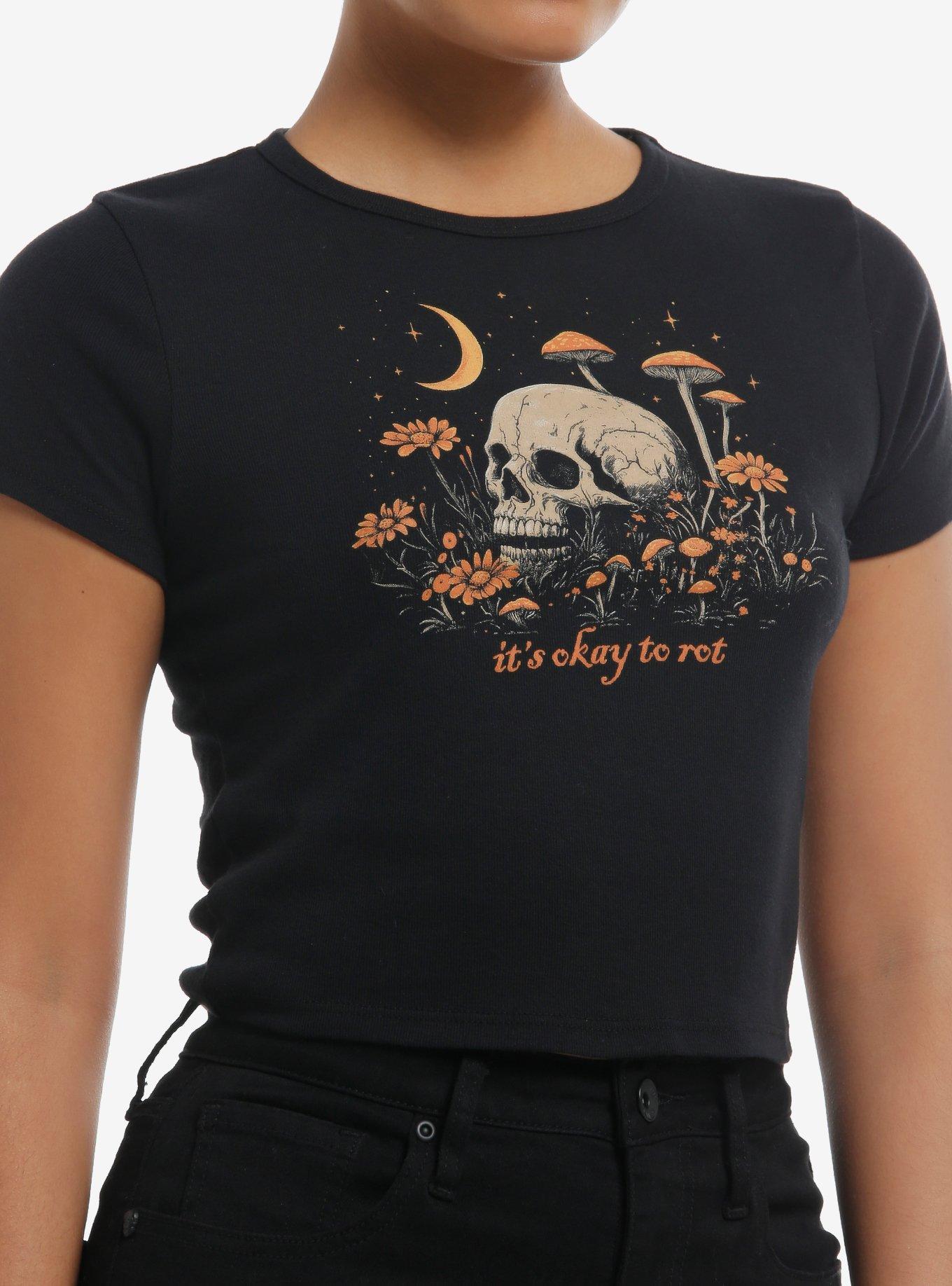 It's Okay To Rot Skull Girls Baby T-Shirt, , hi-res