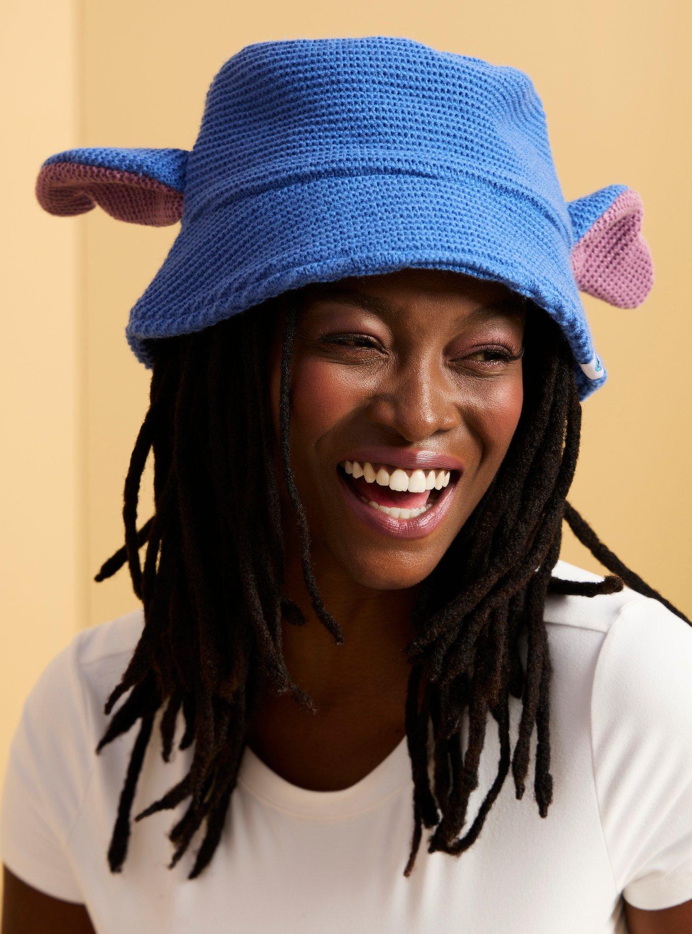 Disney Lilo & Stitch Figural Stitch Knit Bucket Hat — BoxLunch Exclusive, , hi-res