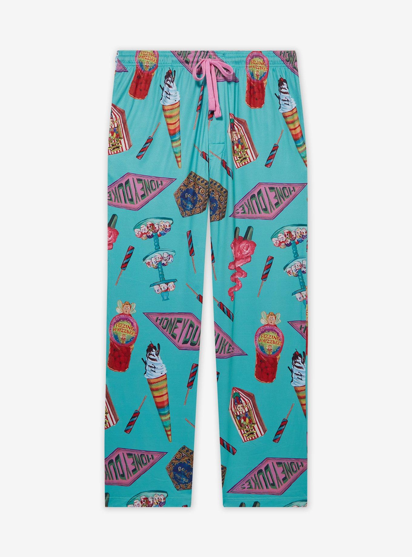 Harry Potter Honeydukes Sweet Treats Allover Print Sleep Pants — BoxLunch Exclusive, , hi-res