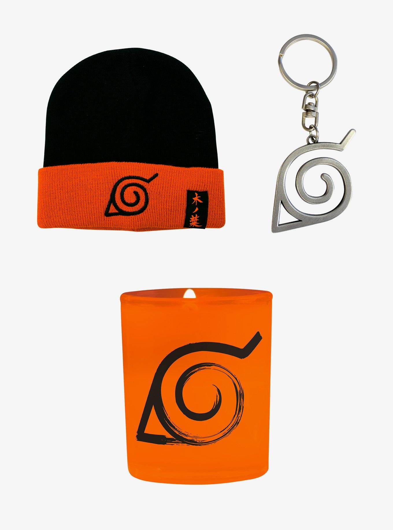 Naruto Shippuden Beanie Keychain & Candle Bundle, , hi-res