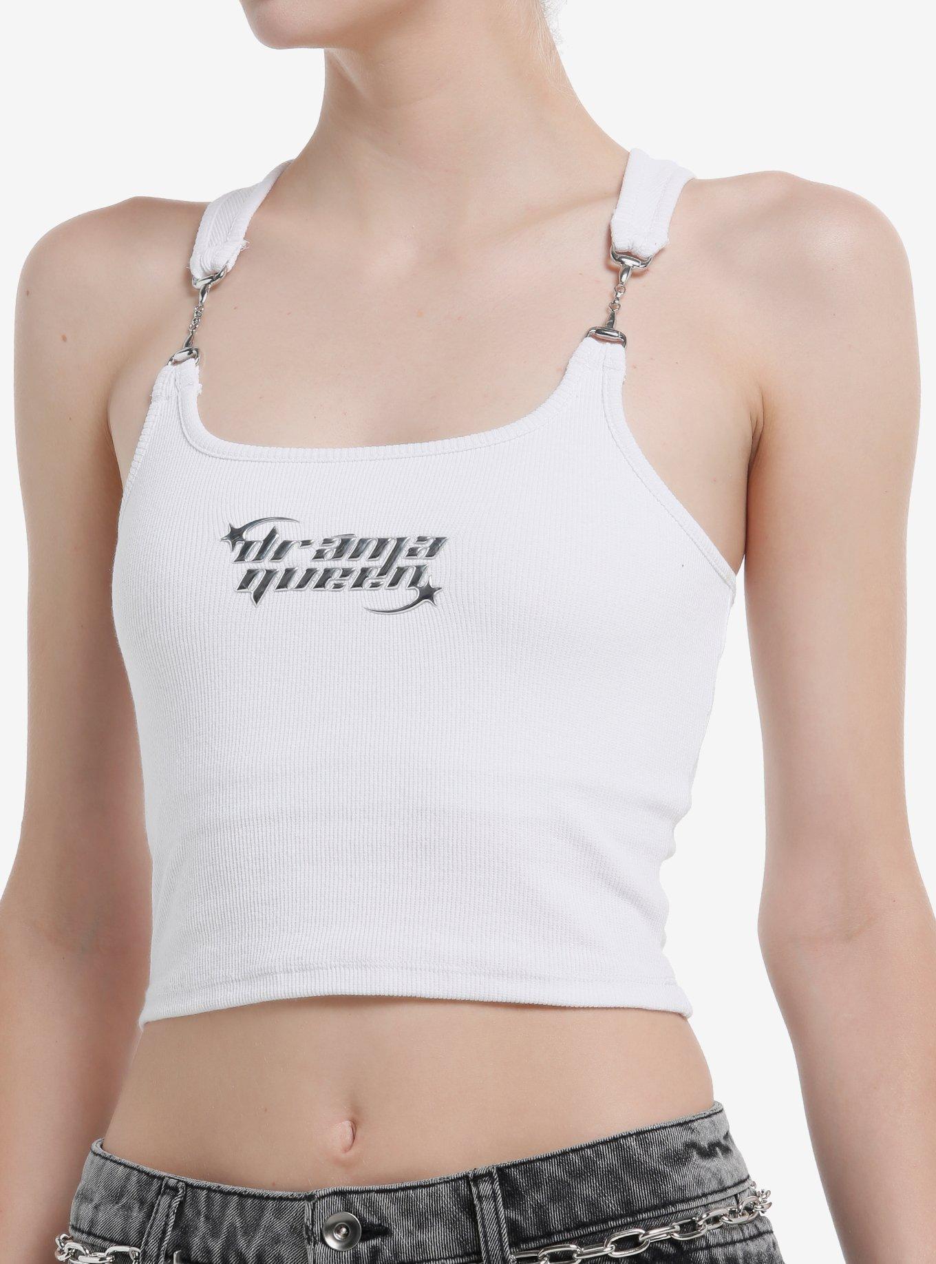 Drama Queen Chrome Puff Hardware Girls Tank Top, , hi-res