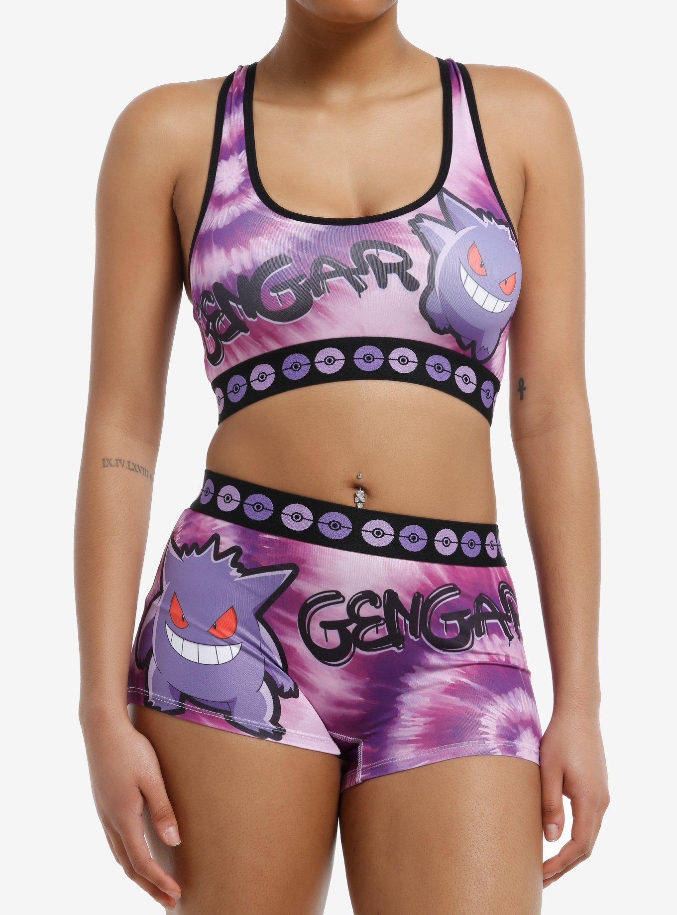 Pokemon Gengar Tie-Dye Bralette & Boyshort Set, , hi-res