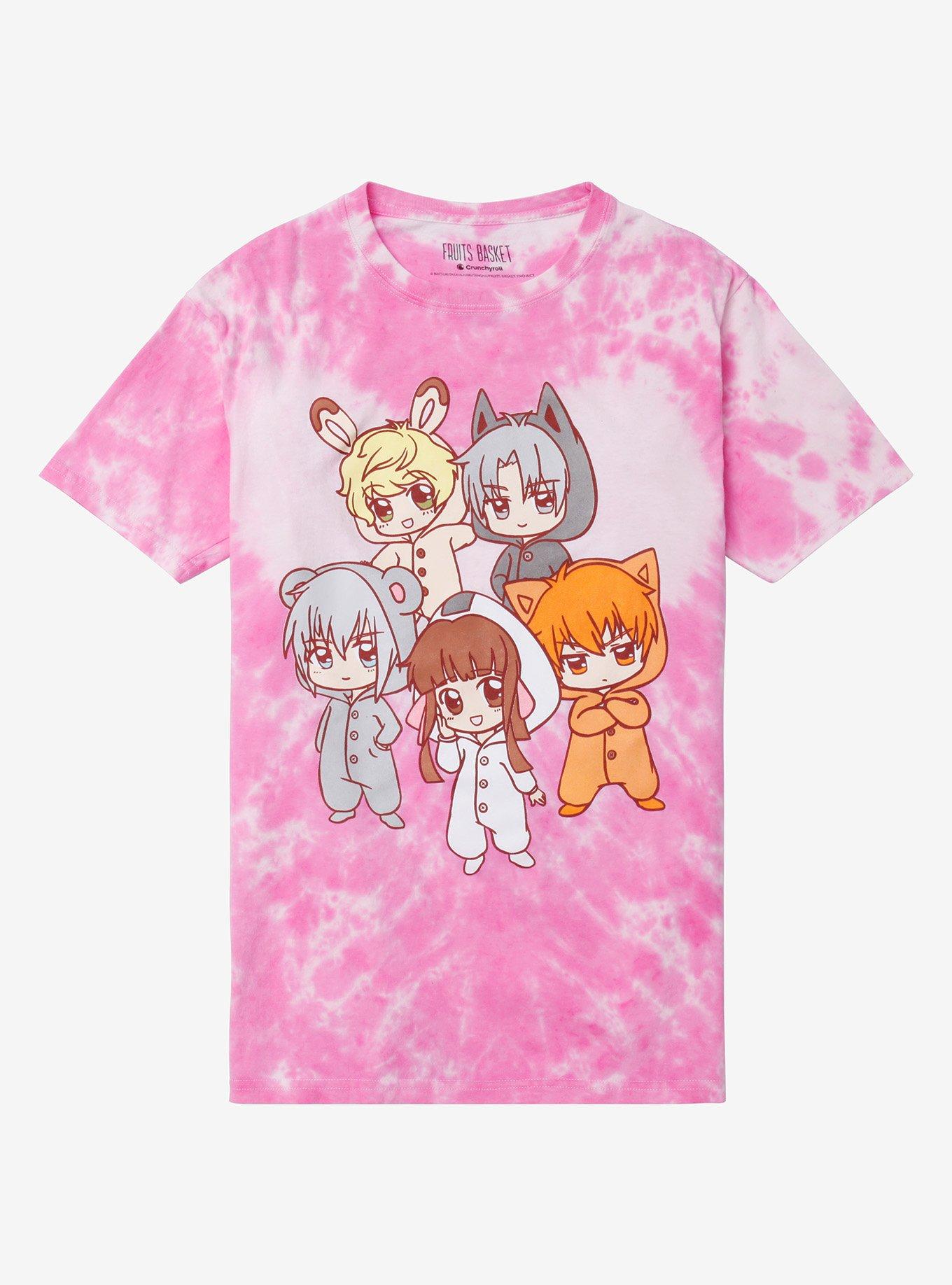 Fruits Basket Kigurumi Tie-Dye Boyfriend Fit Girls T-Shirt, , hi-res