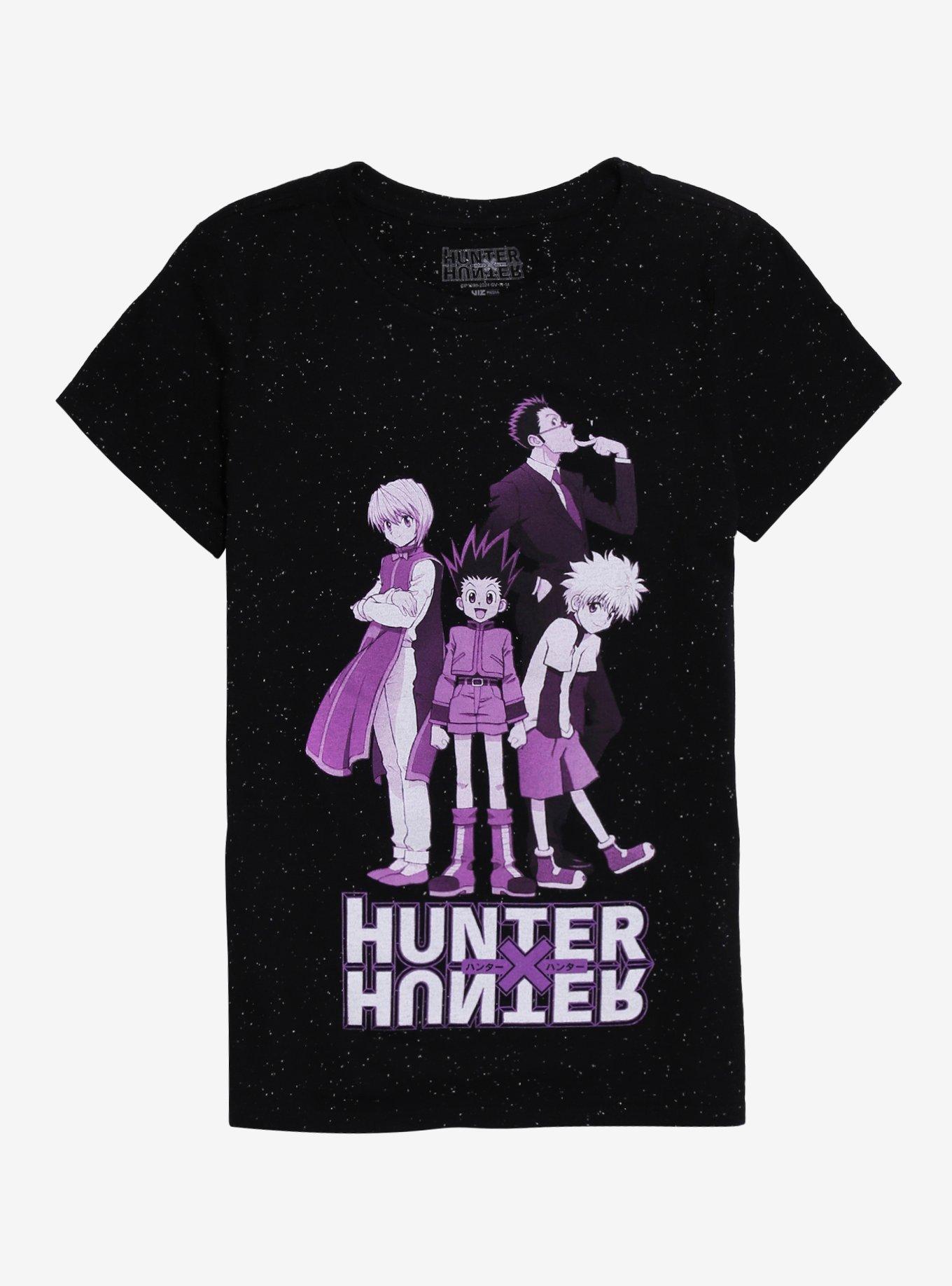 Hunter X Hunter Purple Tonal Speckle Boyfriend Fit Girls T-Shirt, , hi-res