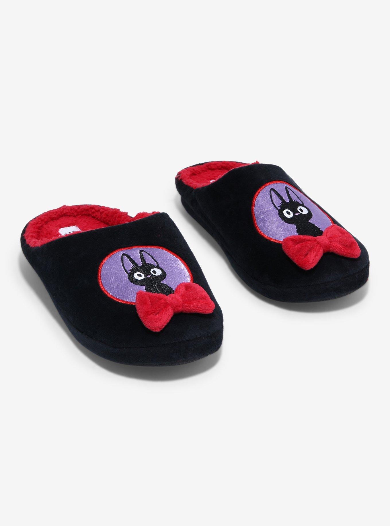 Studio Ghibli® Kiki's Delivery Service Jiji Bow Slippers Hot Topic
