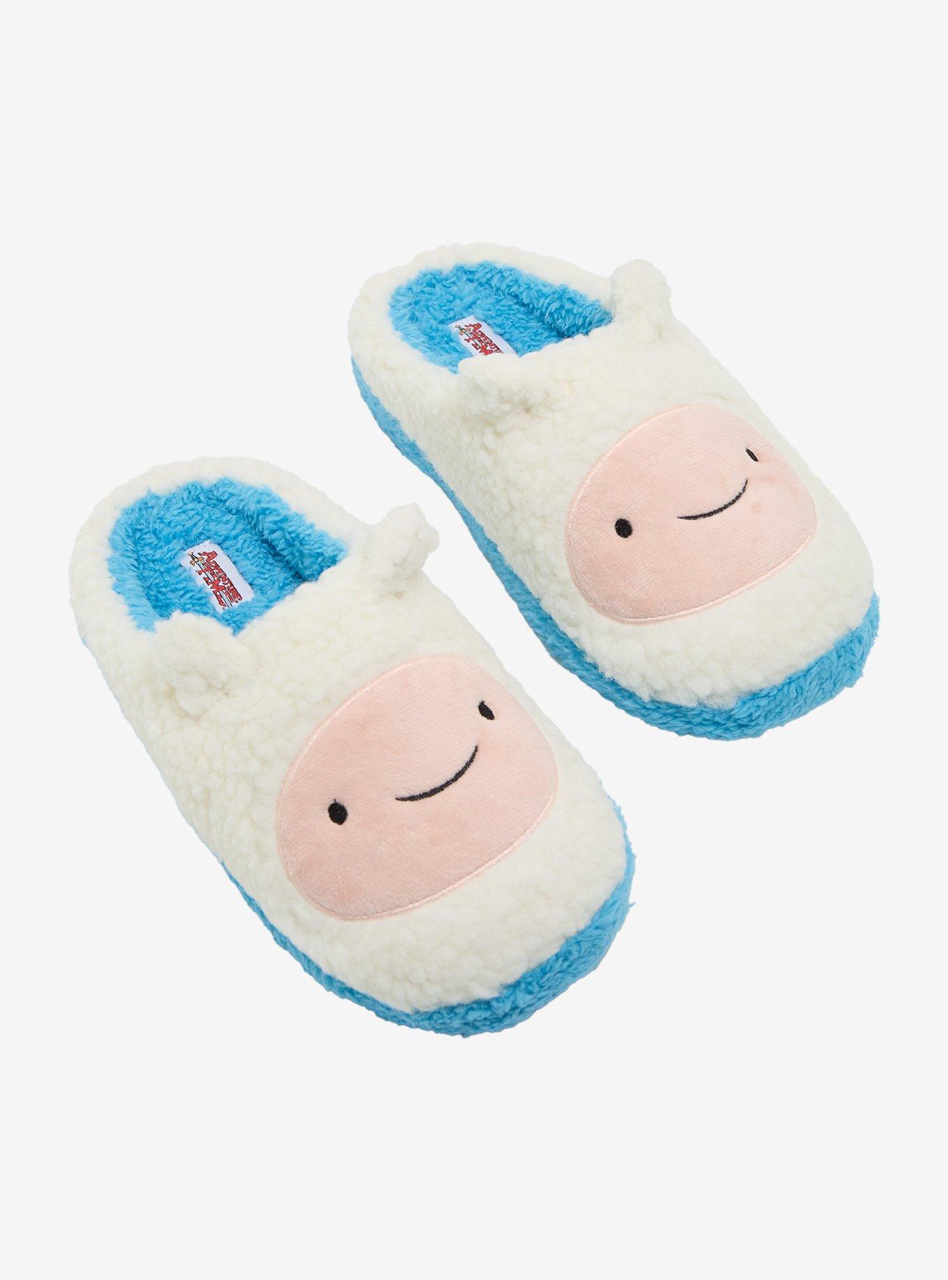 Adventure Time Finn Figural Fuzzy Slippers Hot Topic - Main Image