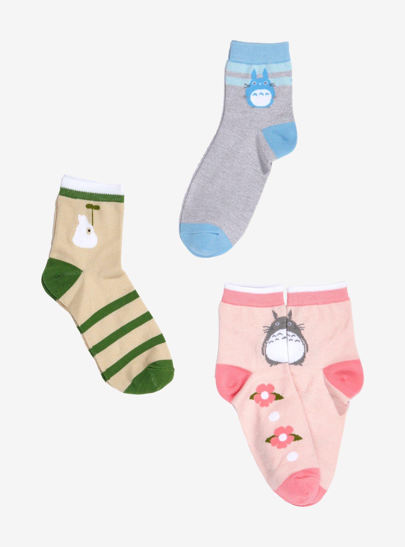 Studio Ghibli® My Neighbor Totoro Trio Varsity Crew Socks 3 Pair, , hi-res