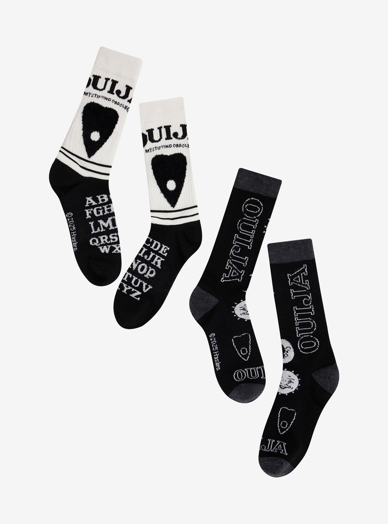 Ouija Alphabet Icons Crew Socks 2 Pair, , hi-res