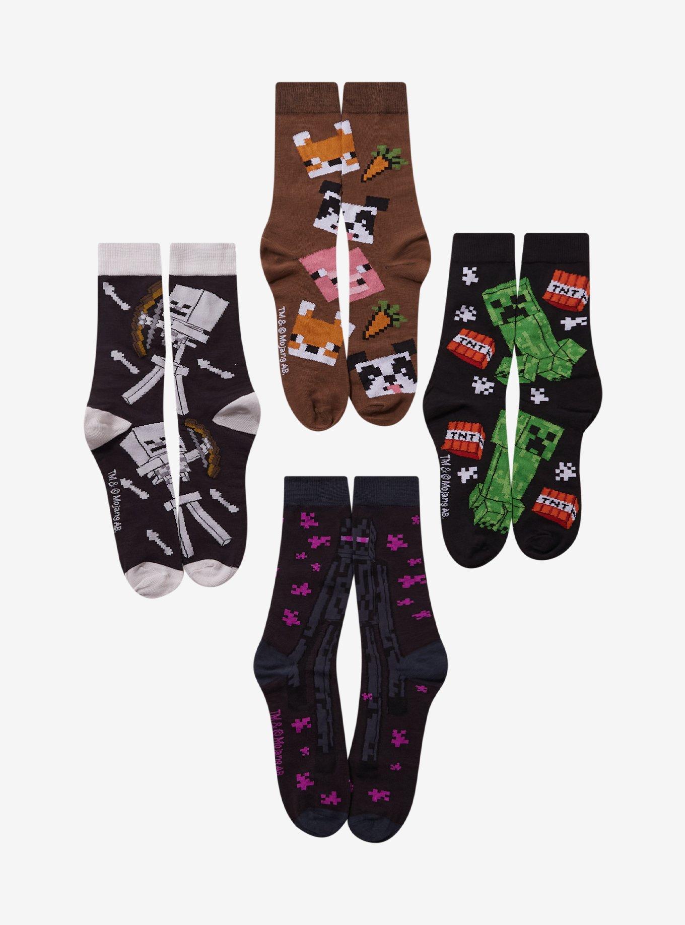 Minecraft Character Blind Bag Crew Socks, , hi-res