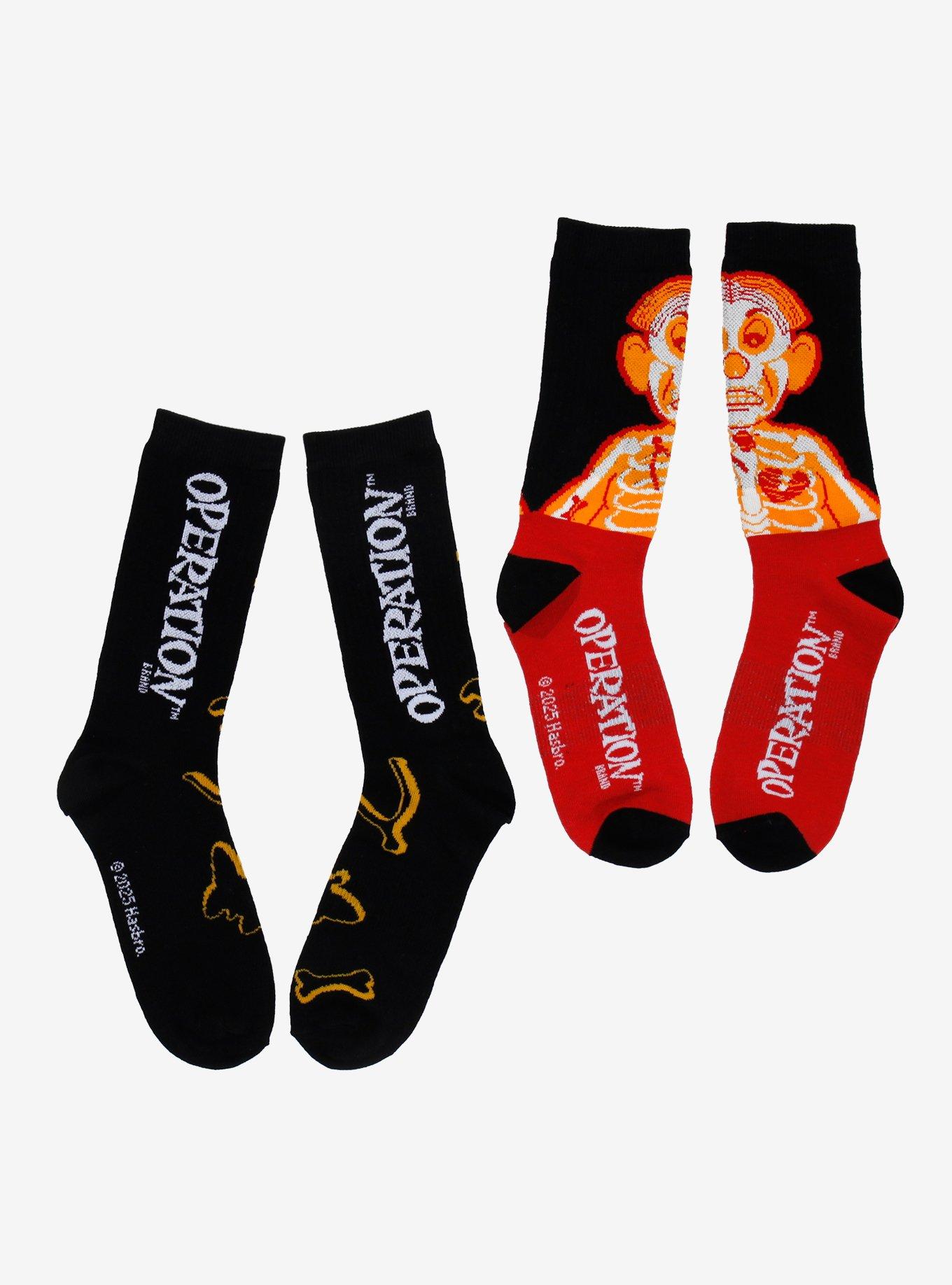 Operation Glow-In-The-Dark Crew Socks 2 Pair, , hi-res