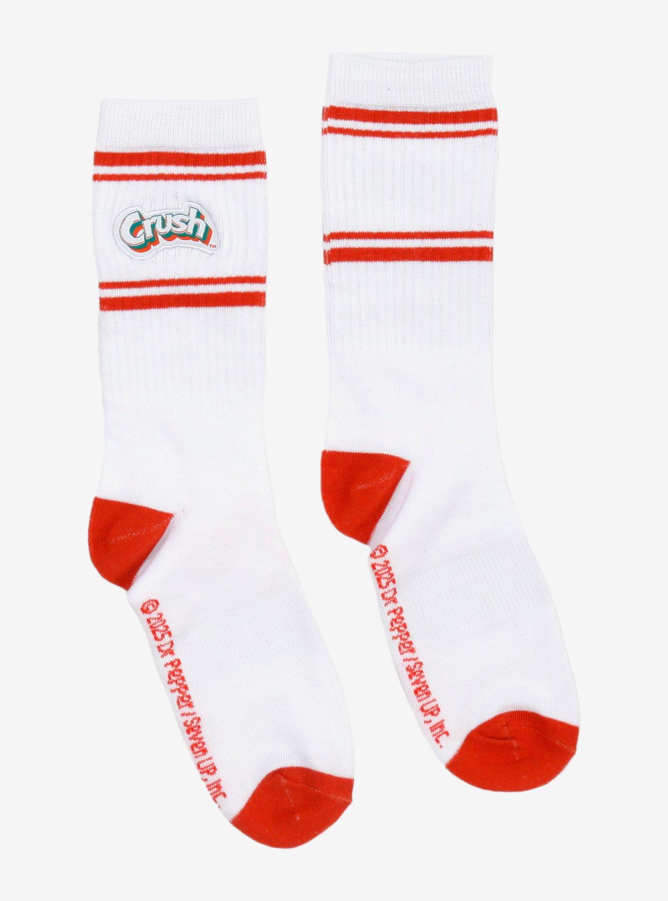 Crush Logo Varsity Stripe Crew Socks, , hi-res