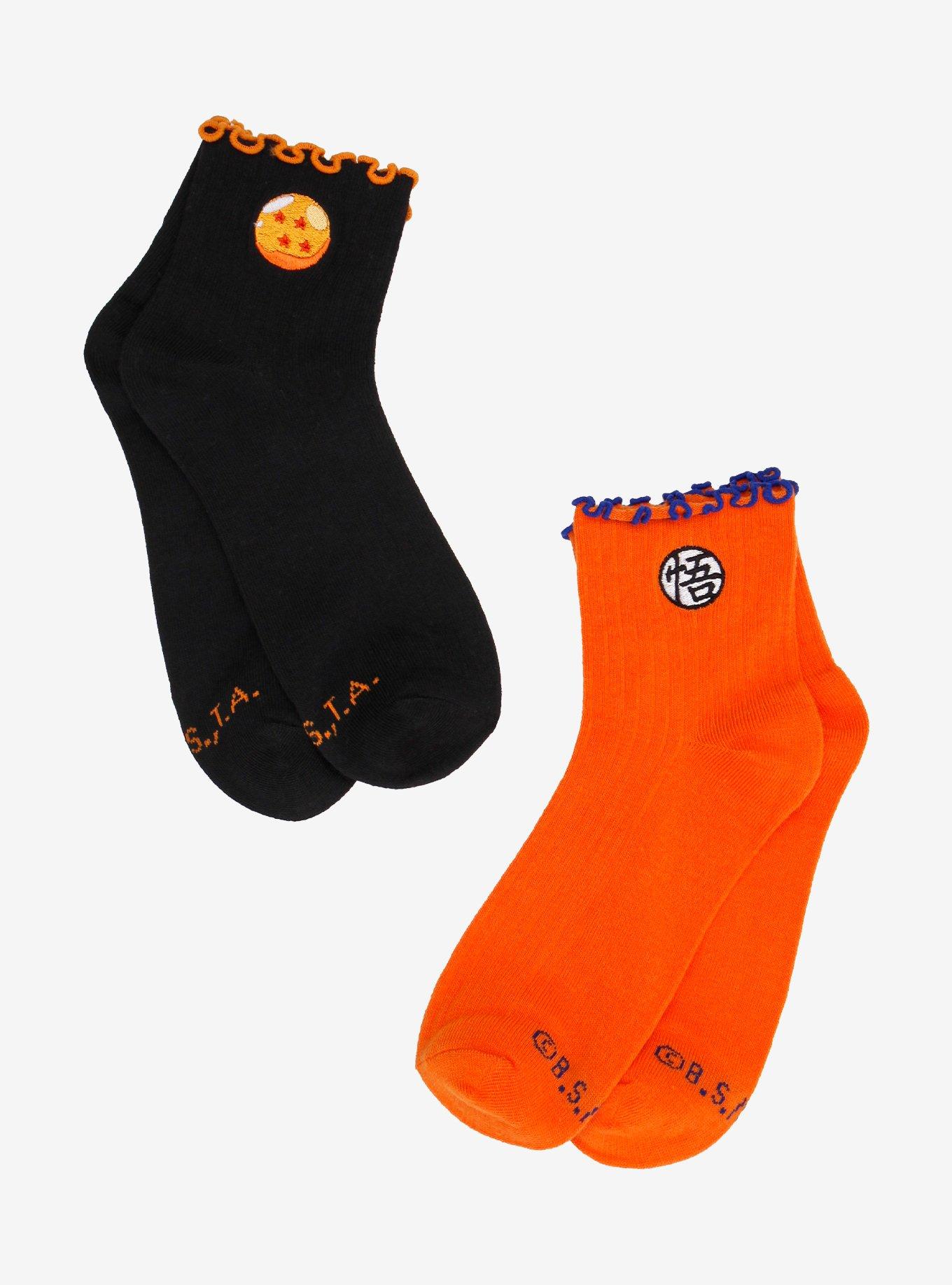 Dragon Ball Z Icon Lettuce Trim Ankle Socks 2 Pair, , hi-res