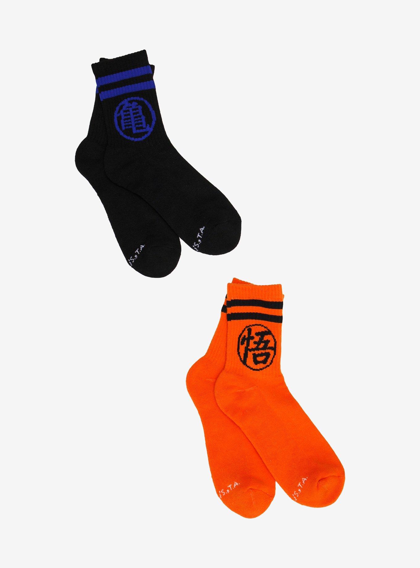 Dragon Ball Z Symbol Varsity Crew Socks 2 Pair, , hi-res