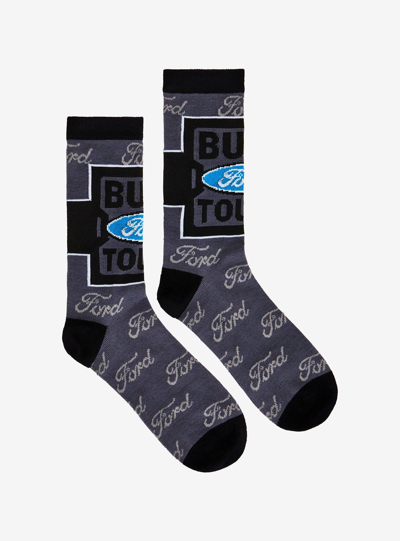 Ford Logo Crew Socks, , hi-res
