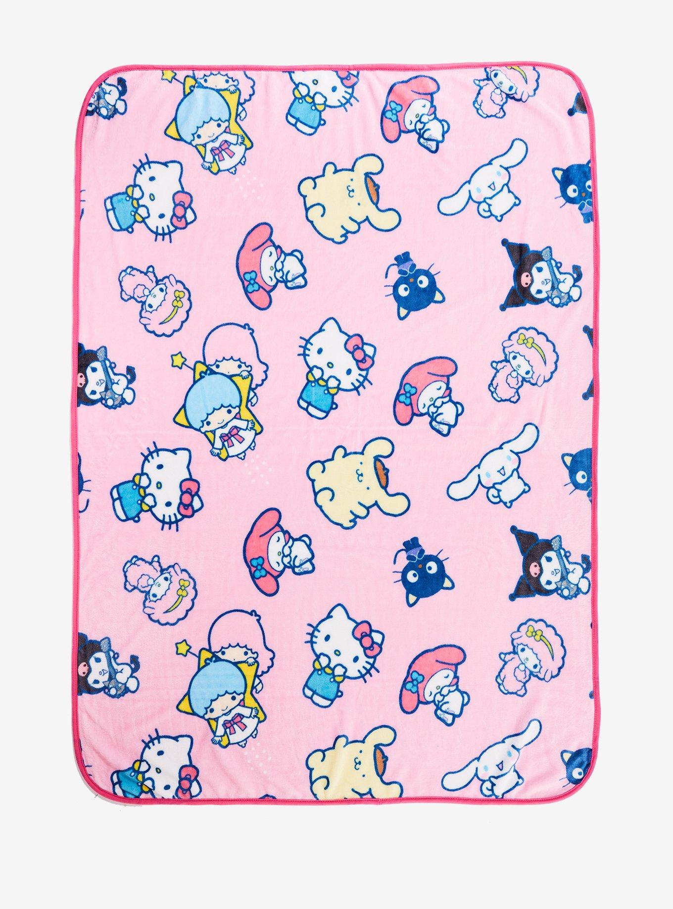 Hello Kitty And Friends Pink Character Toss Throw Blanket, , hi-res