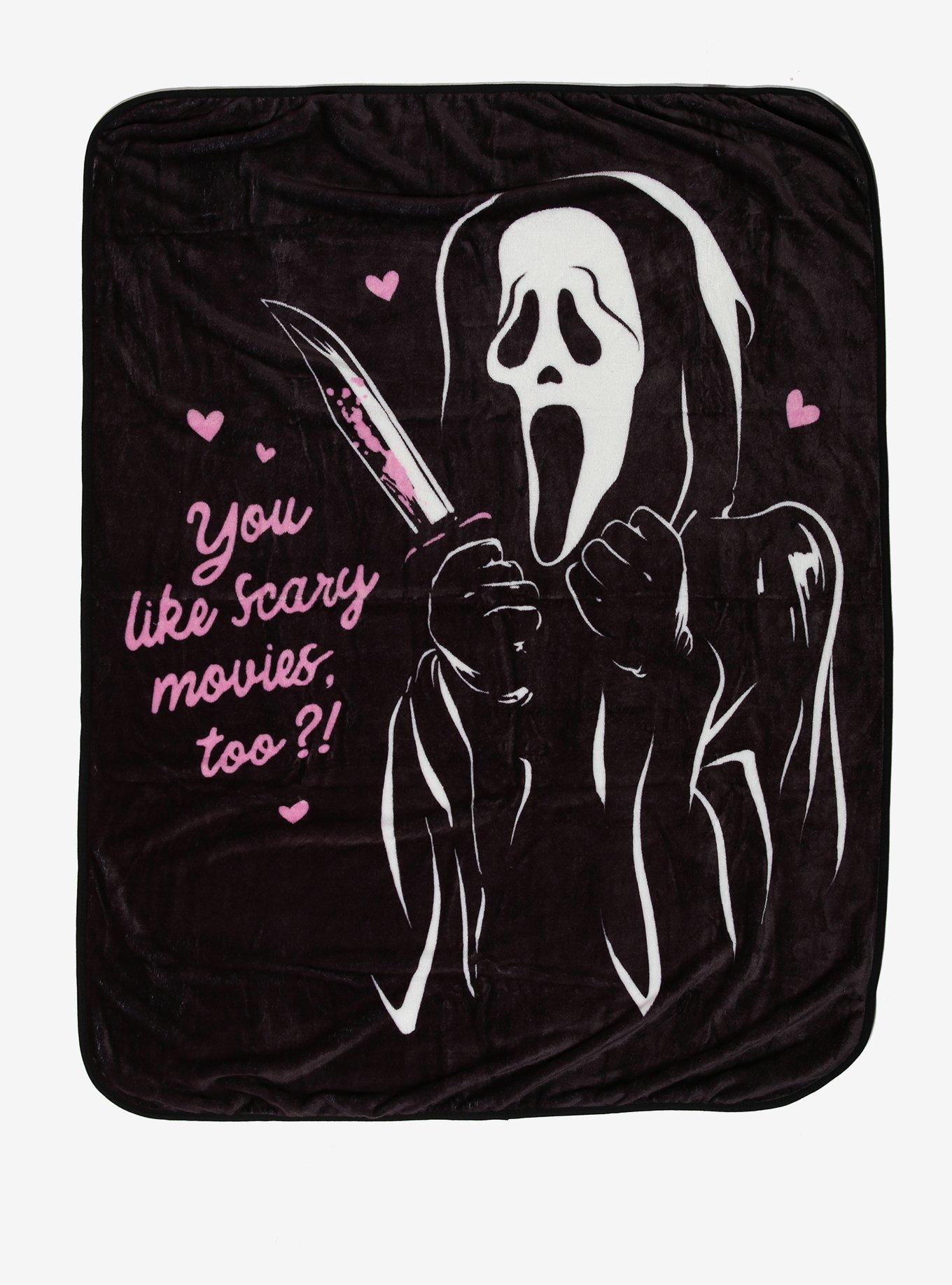 Ghost Face Excited Throw Blanket, , hi-res