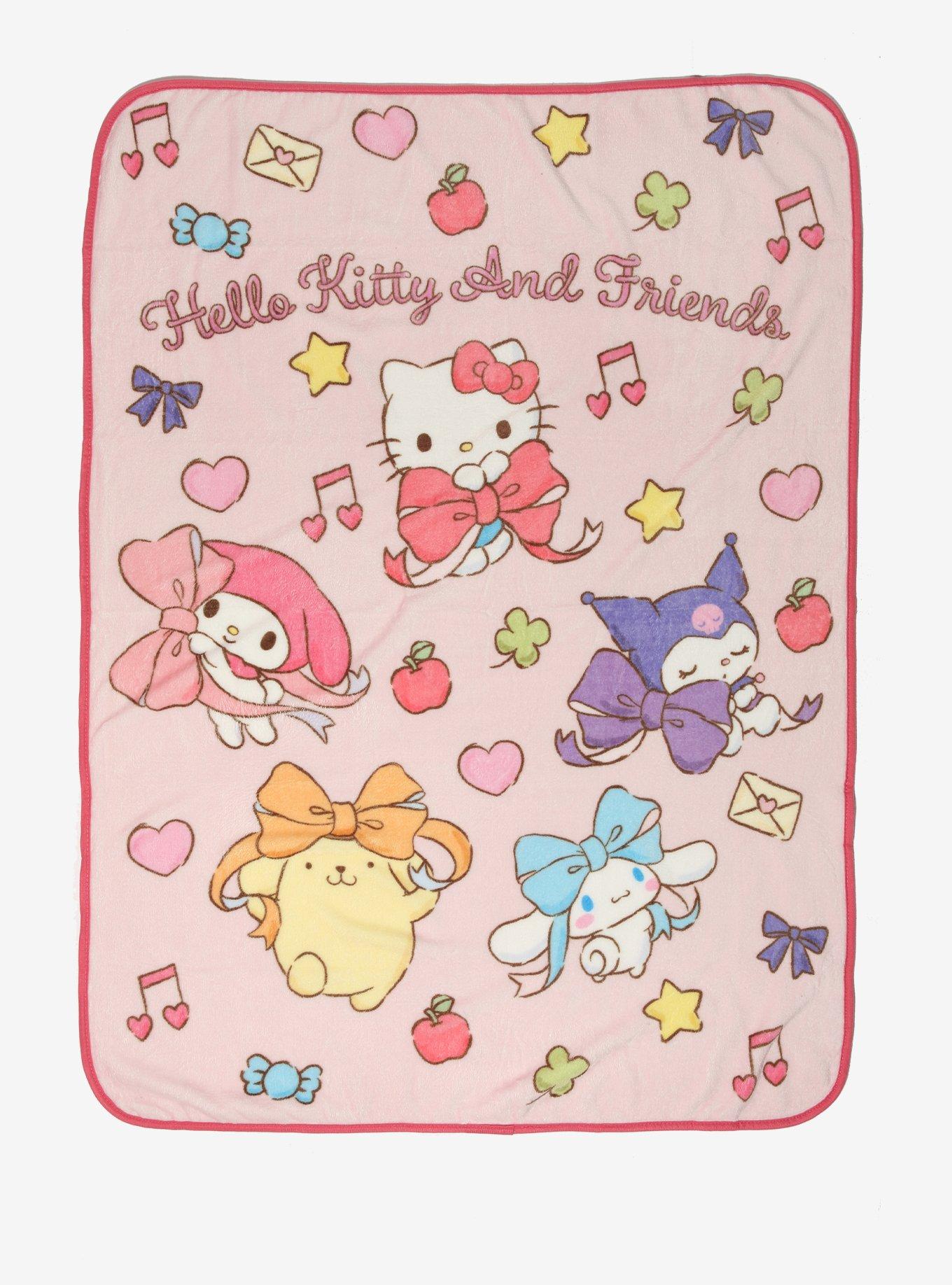 Hello Kitty And Friends Bows Throw Blanket, , hi-res