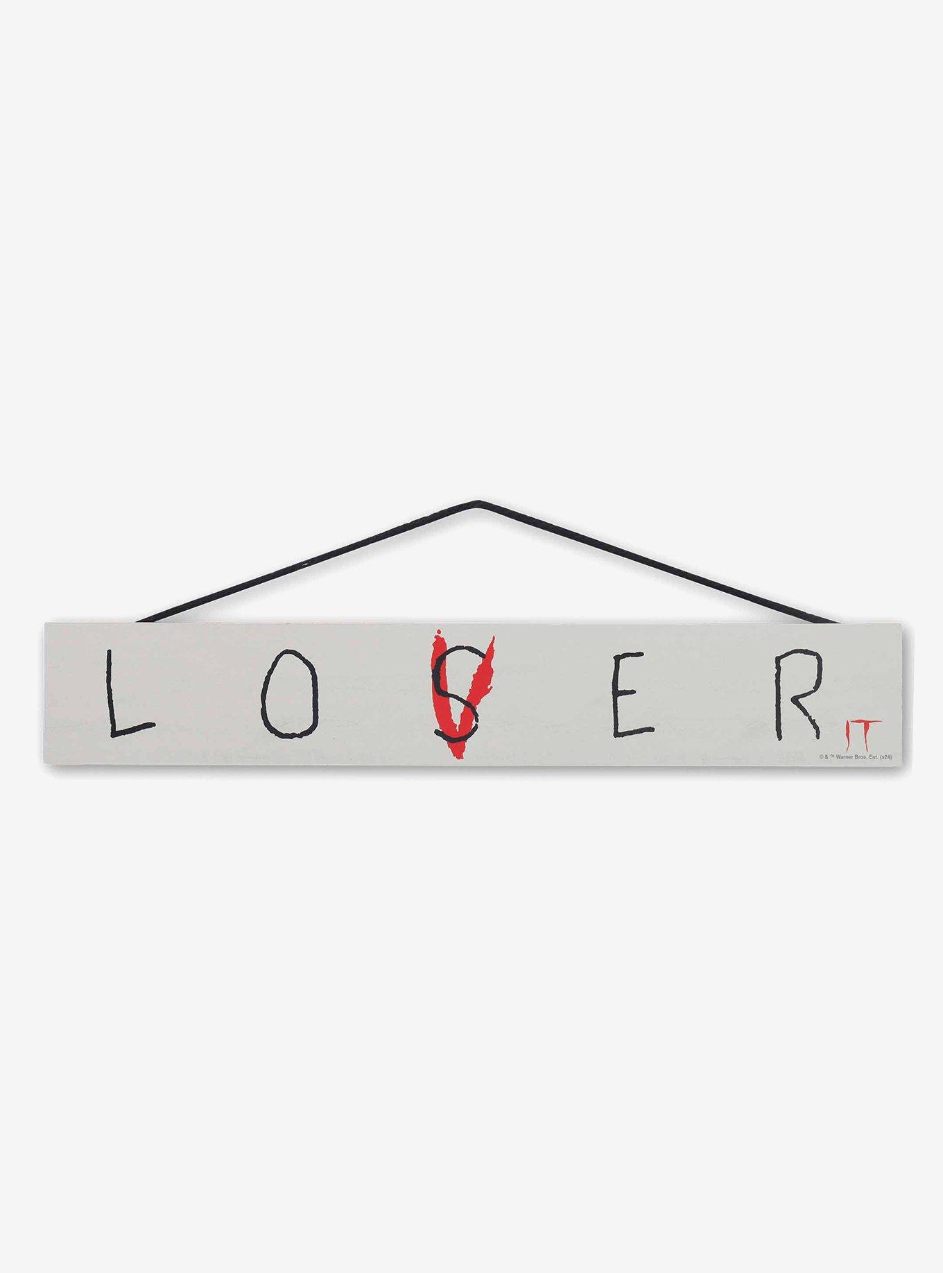 IT Lover & Loser Hanging Wood Wall Decor, , hi-res