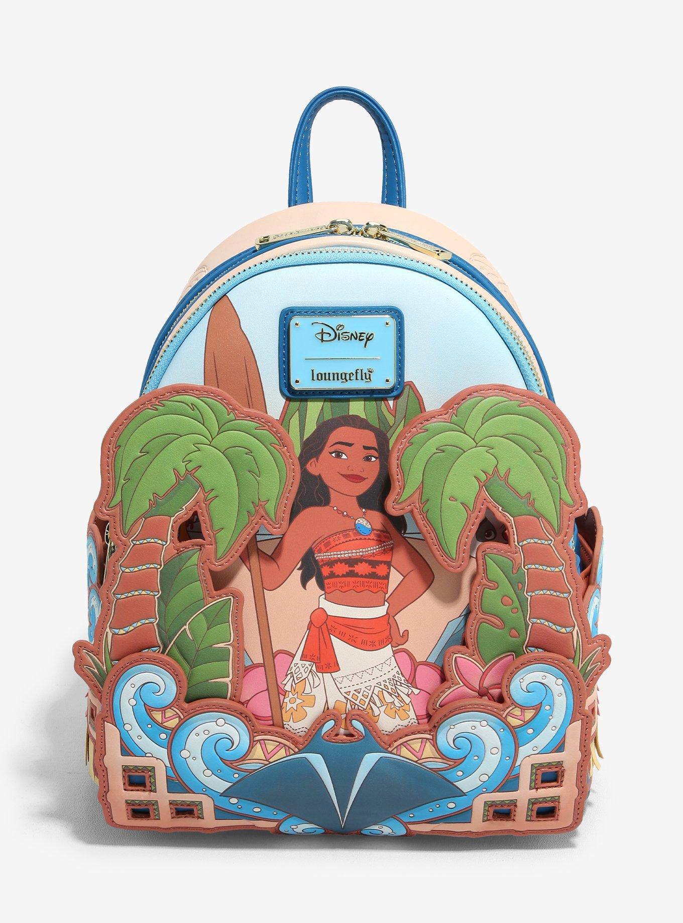 Loungefly Disney Moana Palm Trees Beach Scene Mini Backpack, , hi-res