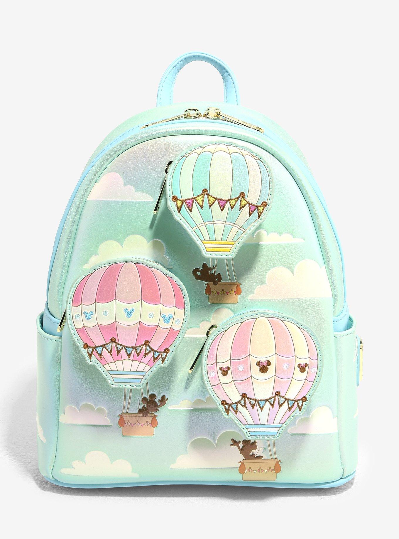 Loungefly Disney Mickey Mouse & Friends Hot Air Balloon Trio Mini Backpack, , hi-res