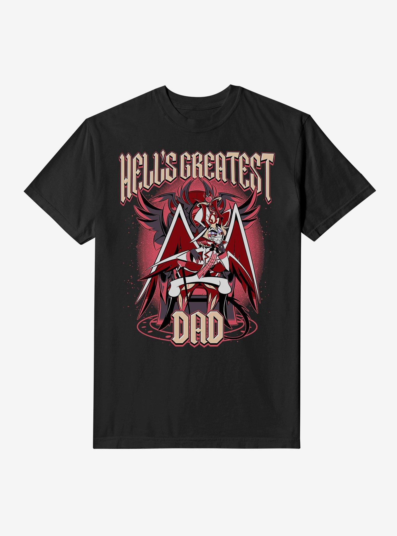 COMFORTCOLORS Hazbin Hotel Hell's Greatest Dad Lucifer Garment Dye T-Shirt